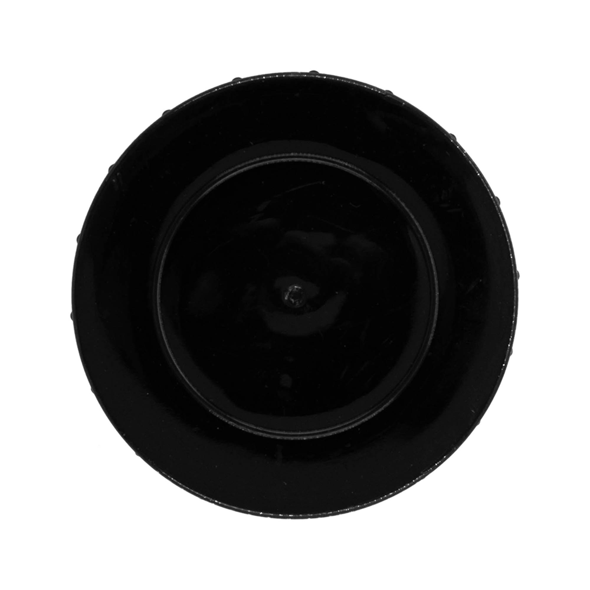 Uzávěr na šroub, plast PP, černý, pro hrdlo: DIN 68 Uzávěr na šroub, plast PP, černý, pro hrdlo: DIN 68