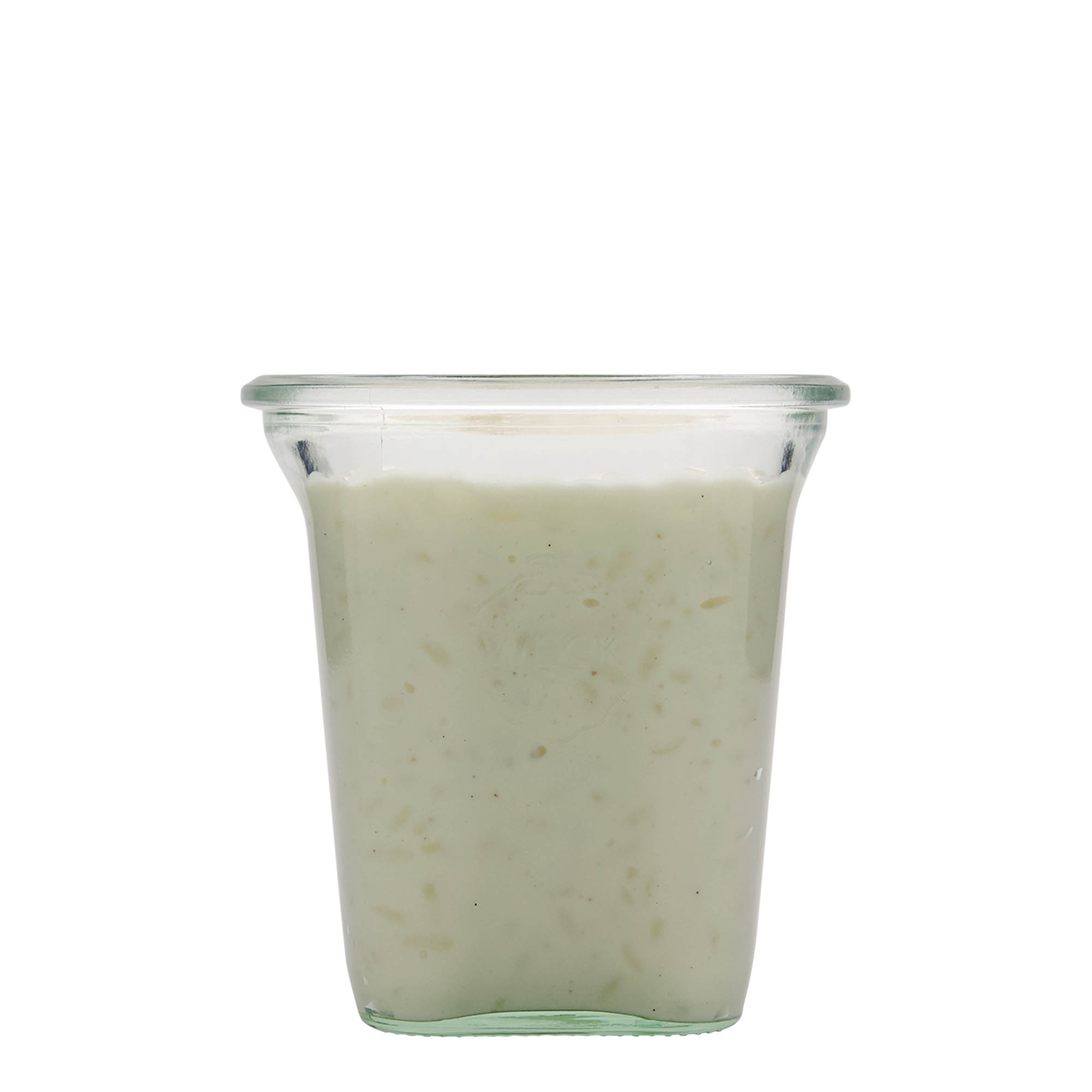 545 ml WECK Quadroglas, čtvercové, hrdlo: kulatý okraj 545 ml WECK Quadroglas, čtvercové, hrdlo: kulatý okraj