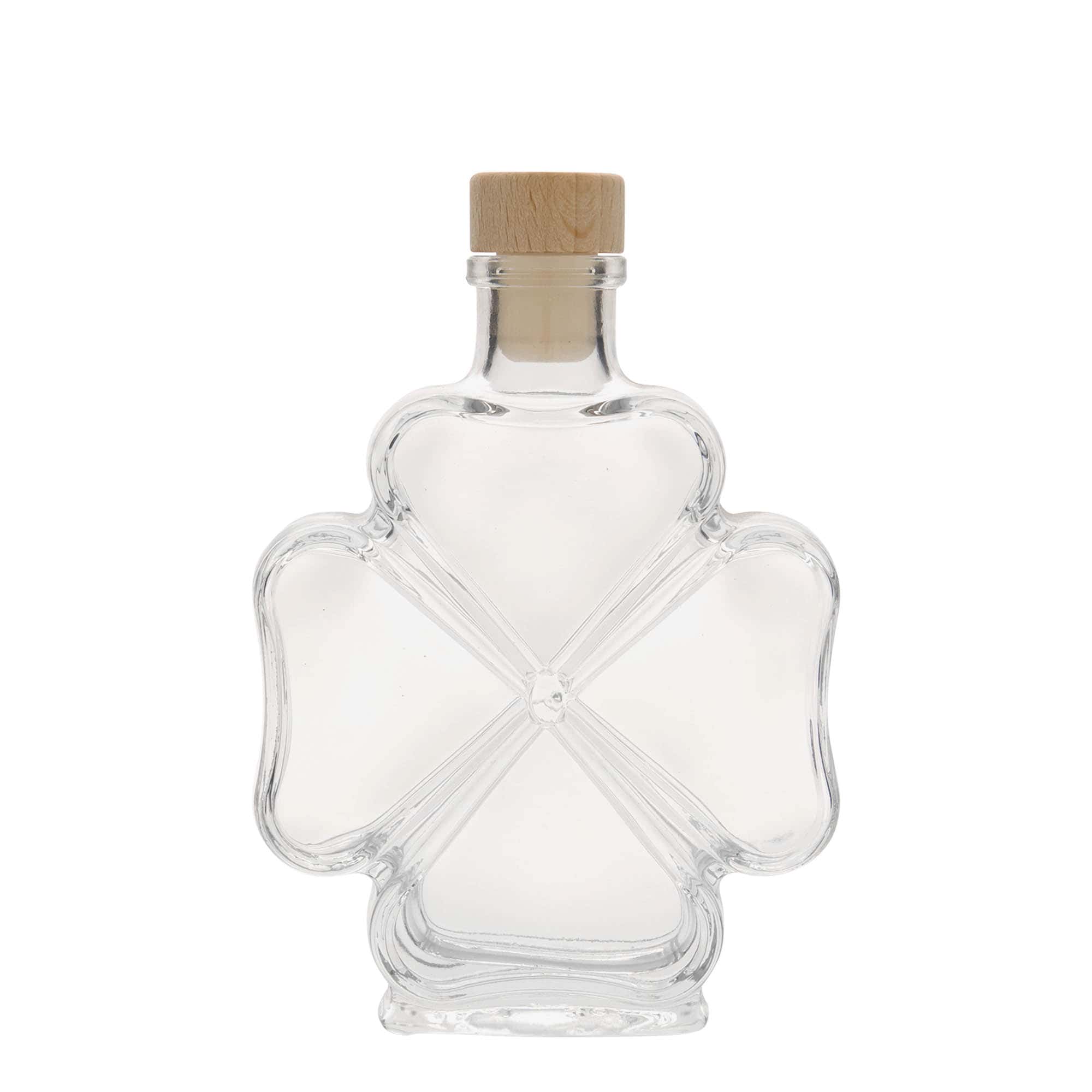 Skleněná lahev 200 ml 'Čtyřlístek', uzávěr: korek