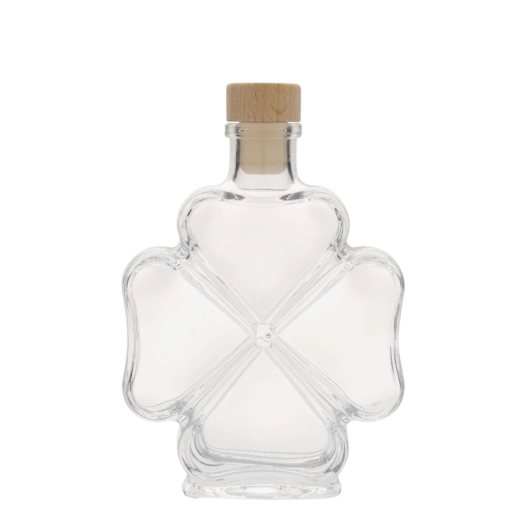 200 ml skleněná láhev 'Kleeblatt', hrdlo: korek