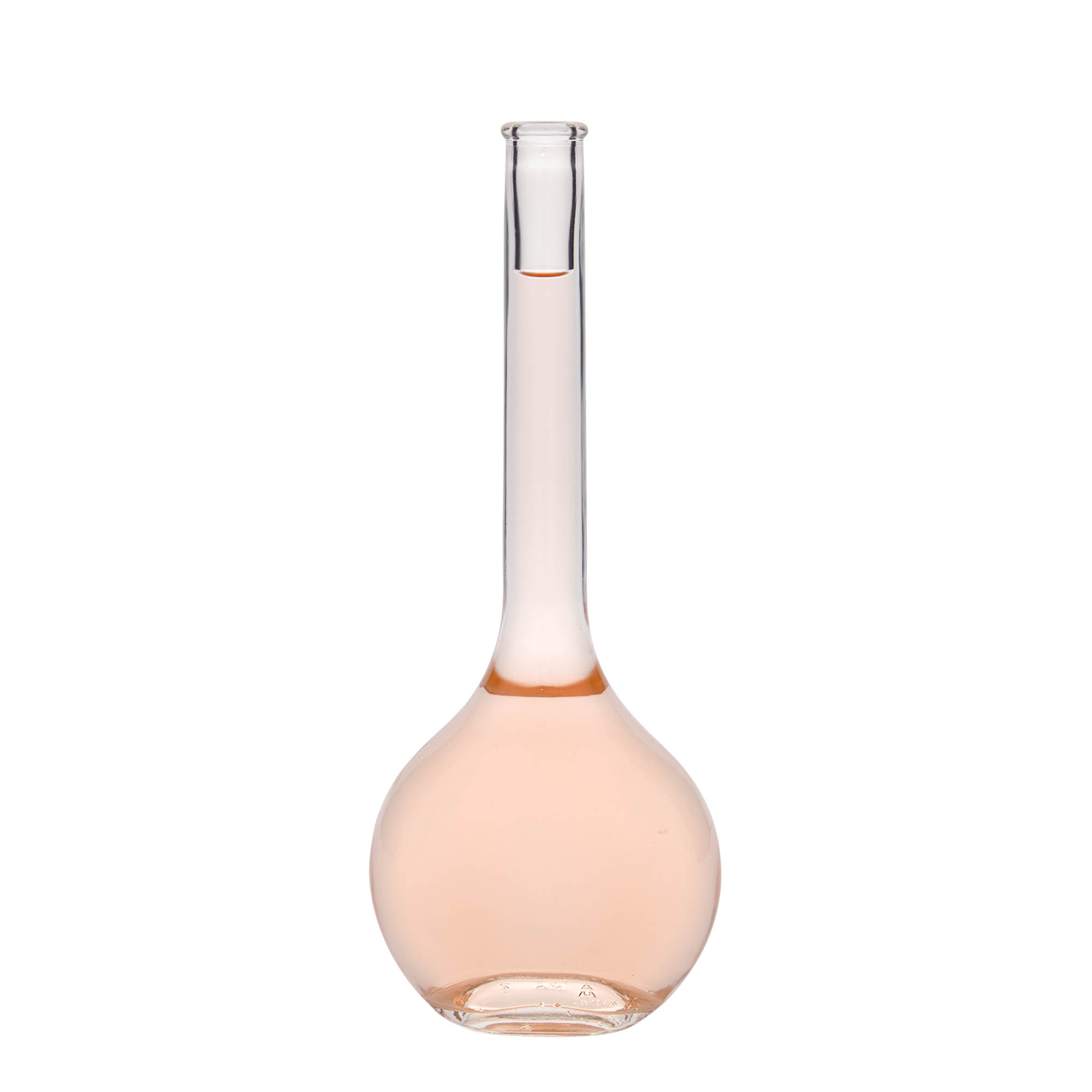 500 ml skleněná láhev 'Contessa', oválná, hrdlo: korek