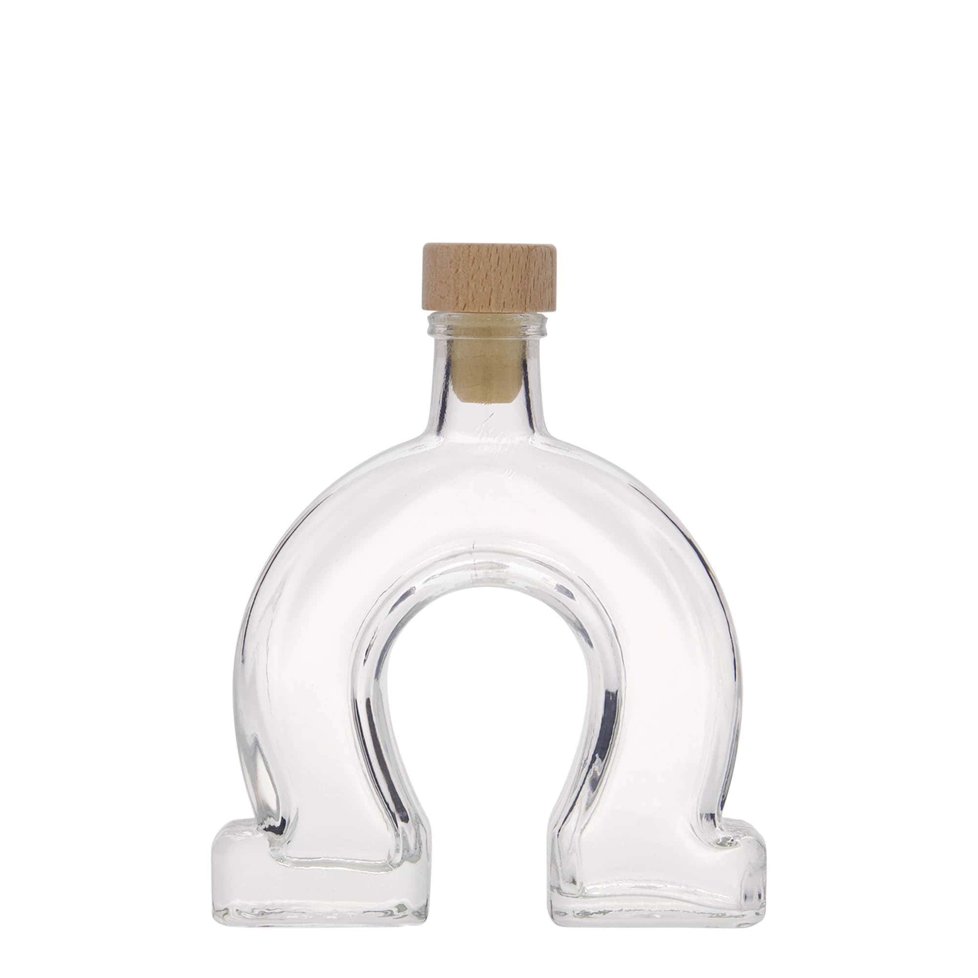 100 ml skleněná láhev „Podkova“, hrdlo: korek