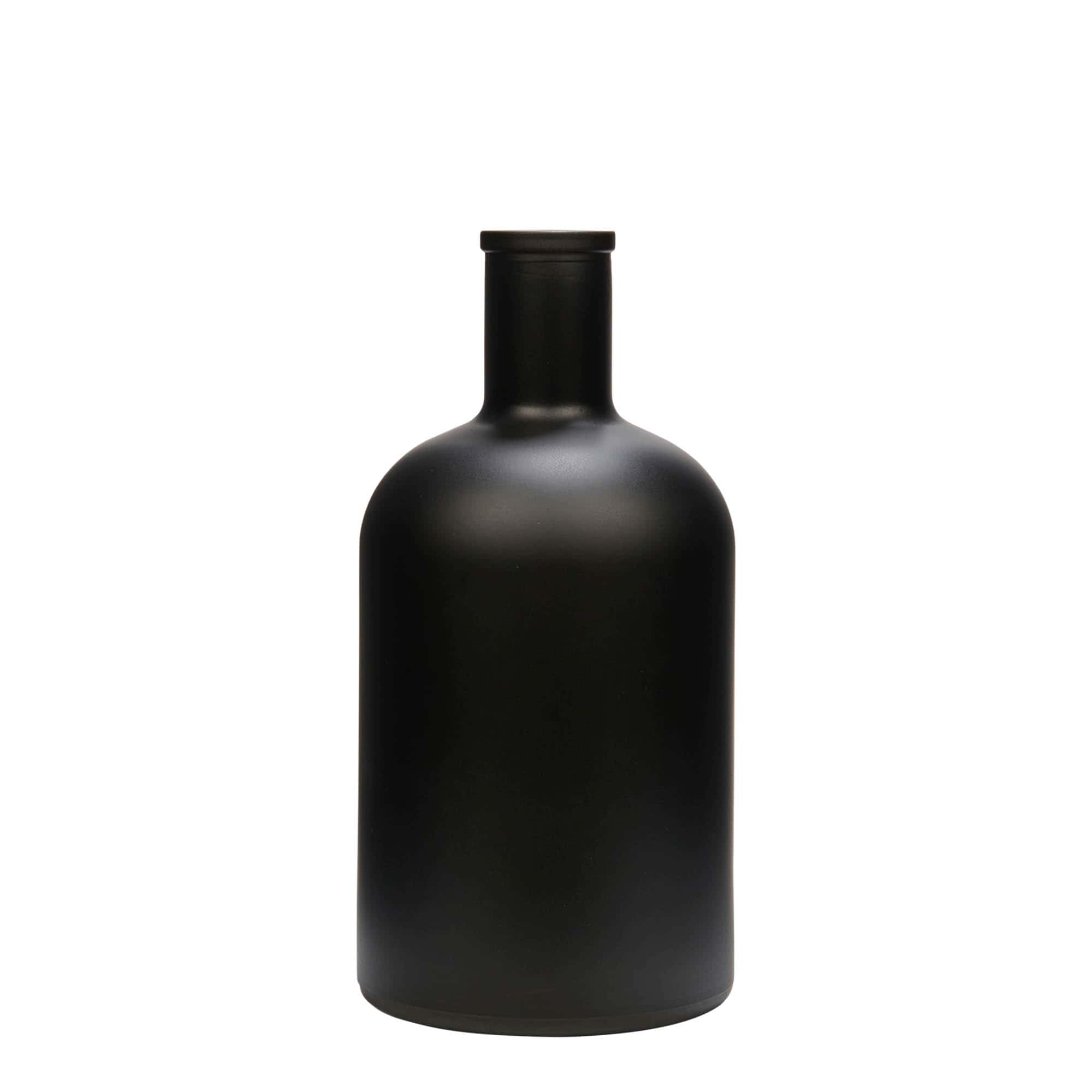 Skleněná lahev 700 ml 'Gerardino', černá, uzávěr: korek Skleněná lahev 700 ml 'Gerardino', černá, uzávěr: korek