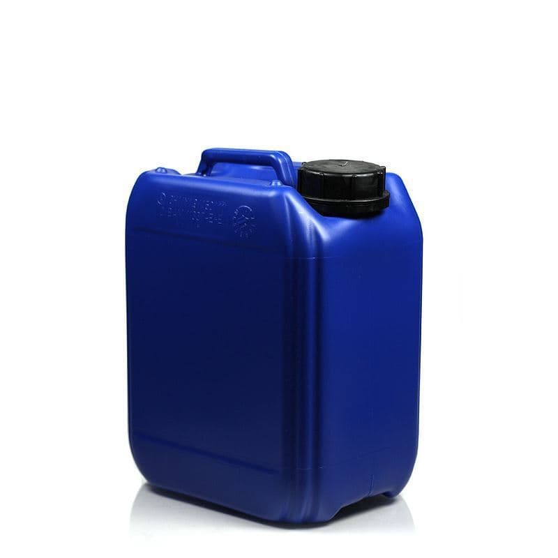 Kanystr 5 l, hranatý, plast HDPE, modrý, uzávěr: ND 55