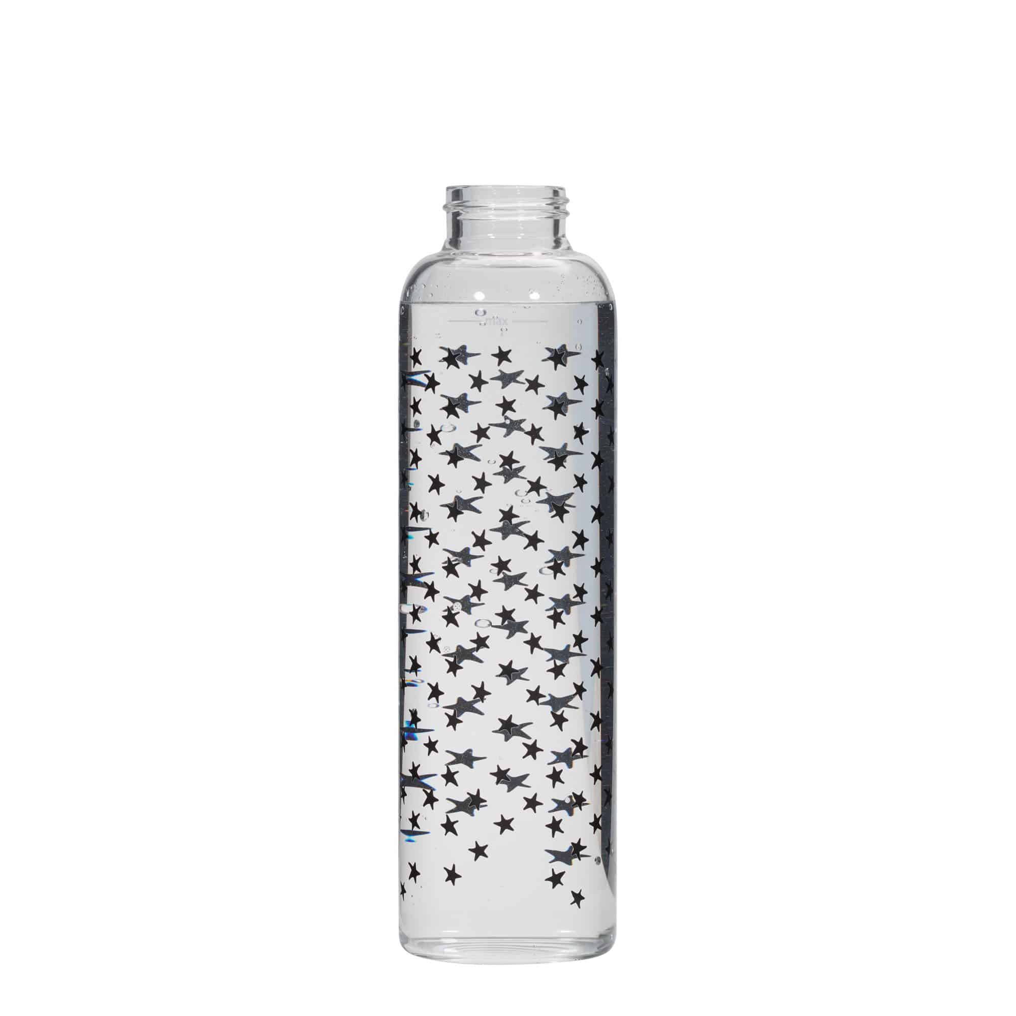 Lahev na pití 500 ml 'Perseus', motiv: černé hvězdy, uzávěr: šroubovací uzávěr