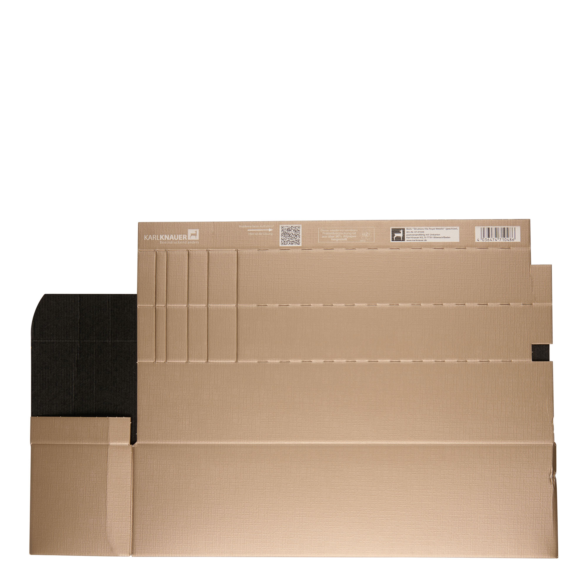 Dárková krabice 'Metallic', obdélníková, lepenka, šampaňská Dárková krabice 'Metallic', obdélníková, lepenka, šampaňská