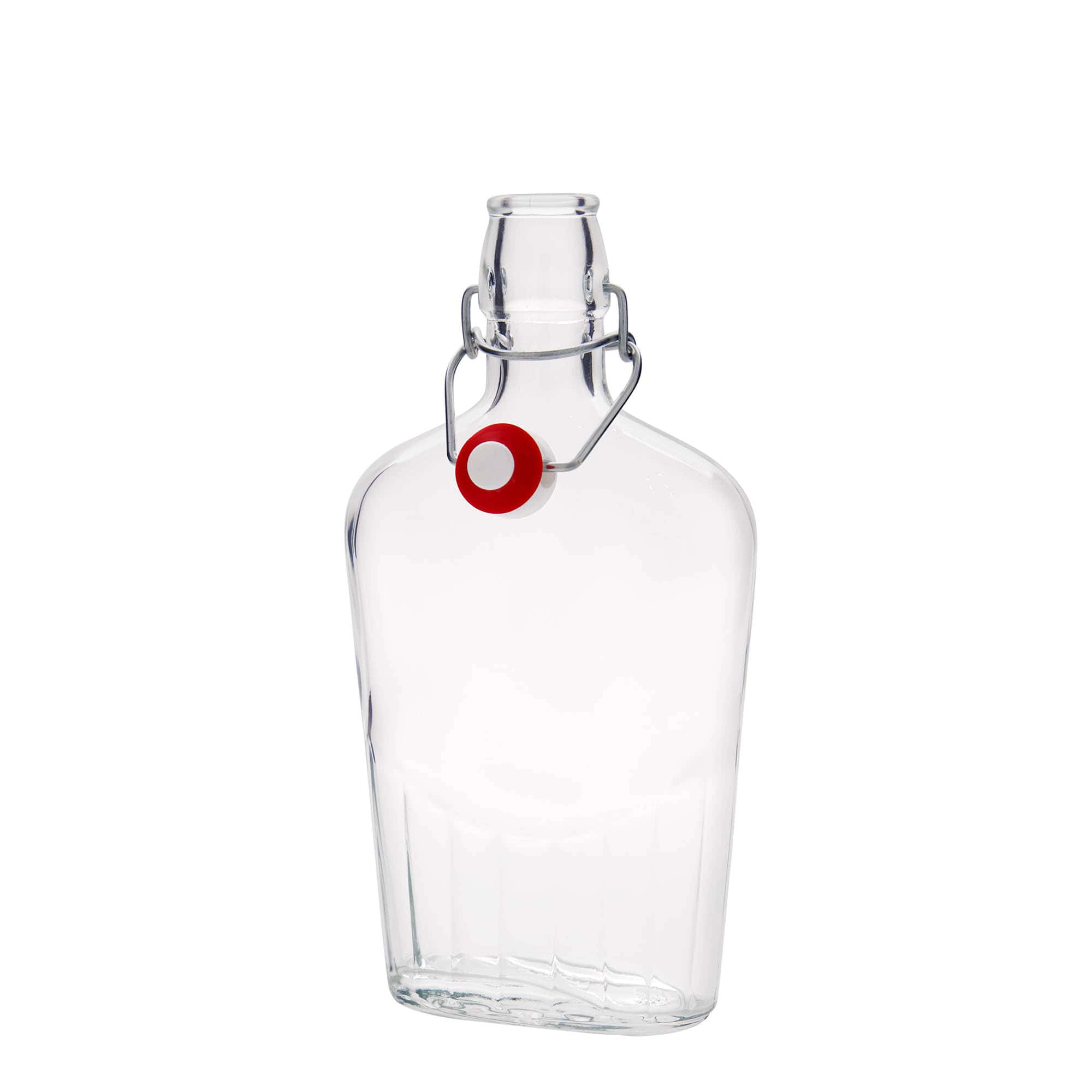 Skleněná lahev 500 ml 'Fiaschetta', oválná, uzávěr: třmenový uzávěr