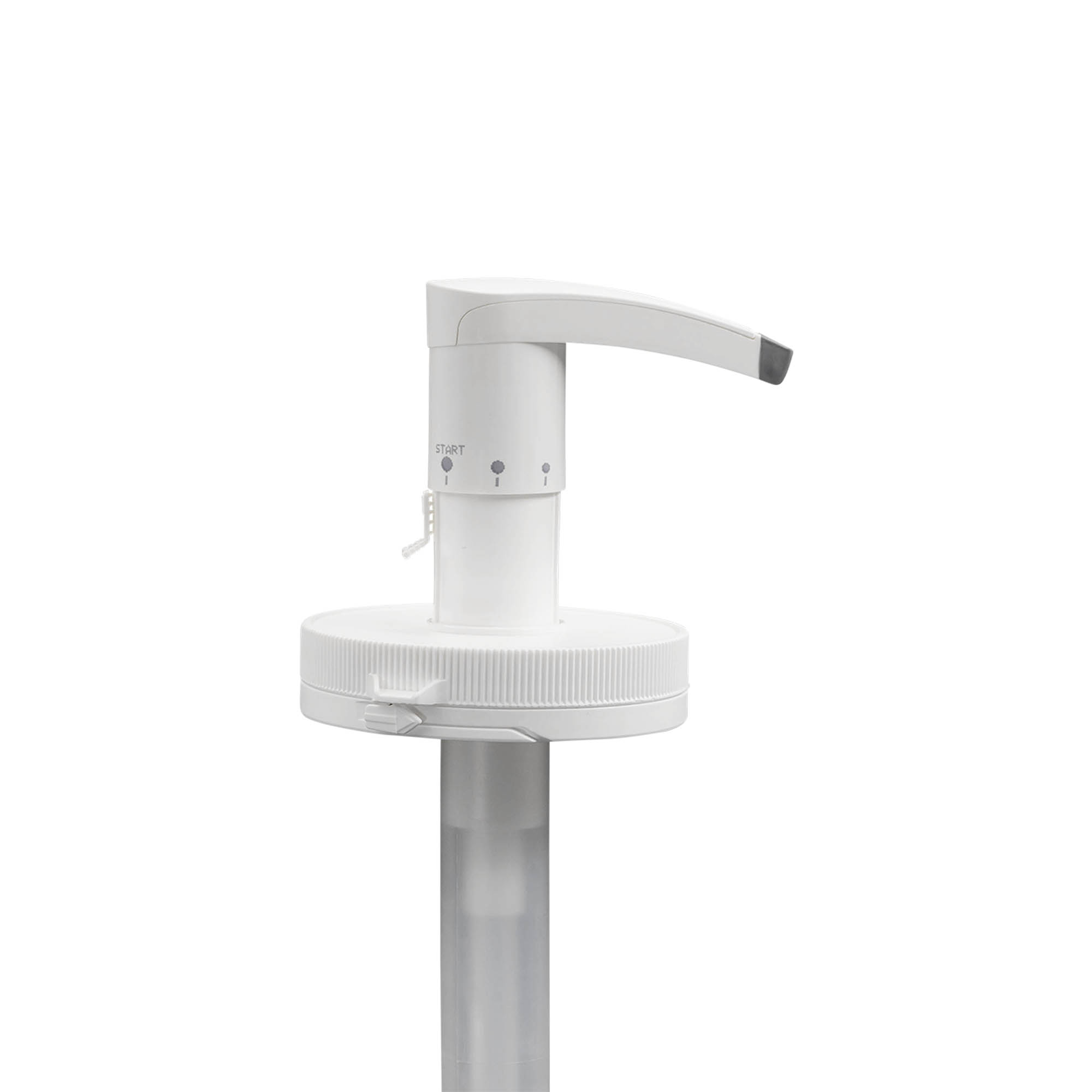 Dávkovací pumpa pro 655 ml 'Securibox', PE-plast, bílá, pro hrdlo: šroubovací uzávěr Dávkovací pumpa pro 655 ml 'Securibox', PE-plast, bílá, pro hrdlo: šroubovací uzávěr