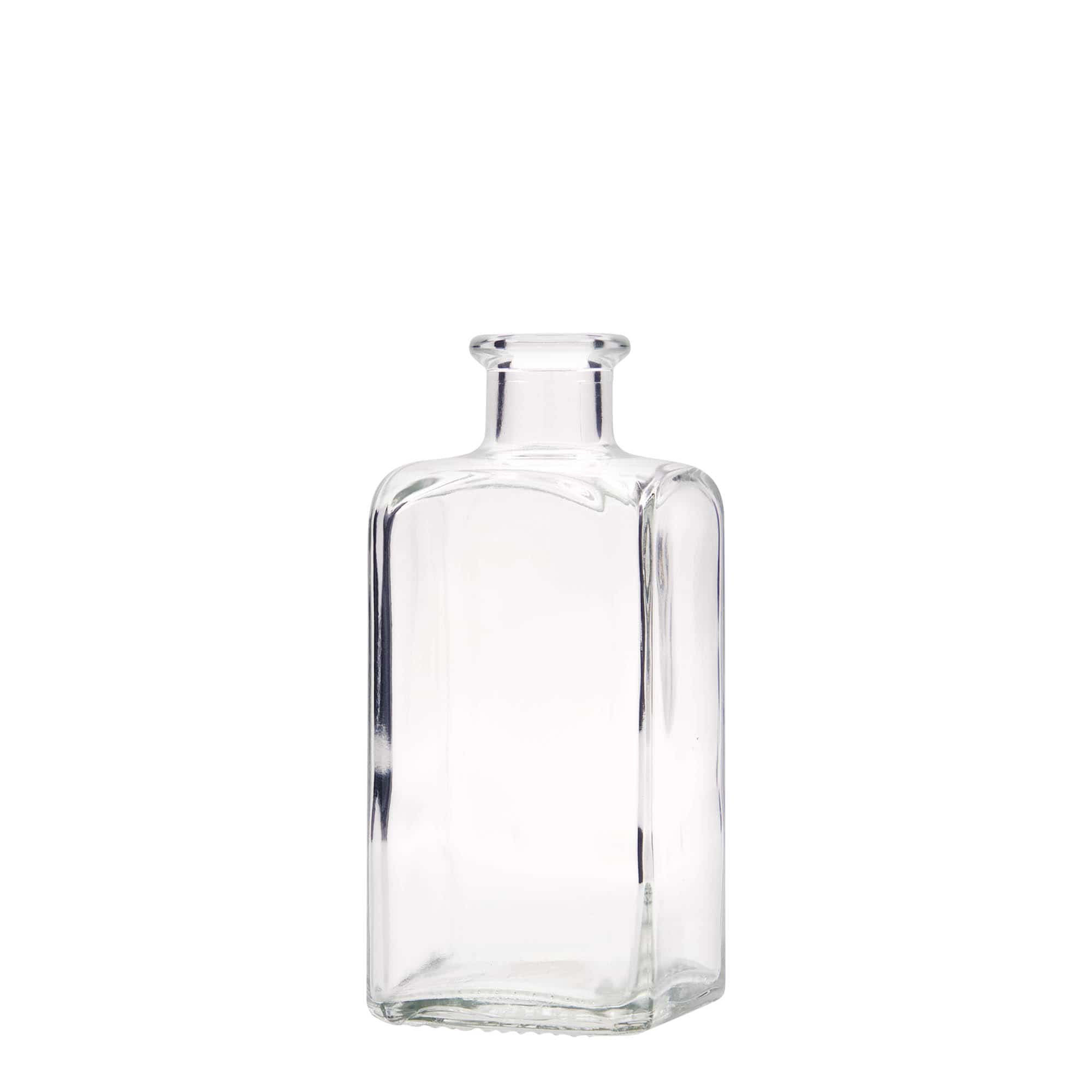 250 ml skleněná láhev Apotheker Carré, čtvercová, hrdlo: korek 250 ml skleněná láhev Apotheker Carré, čtvercová, hrdlo: korek