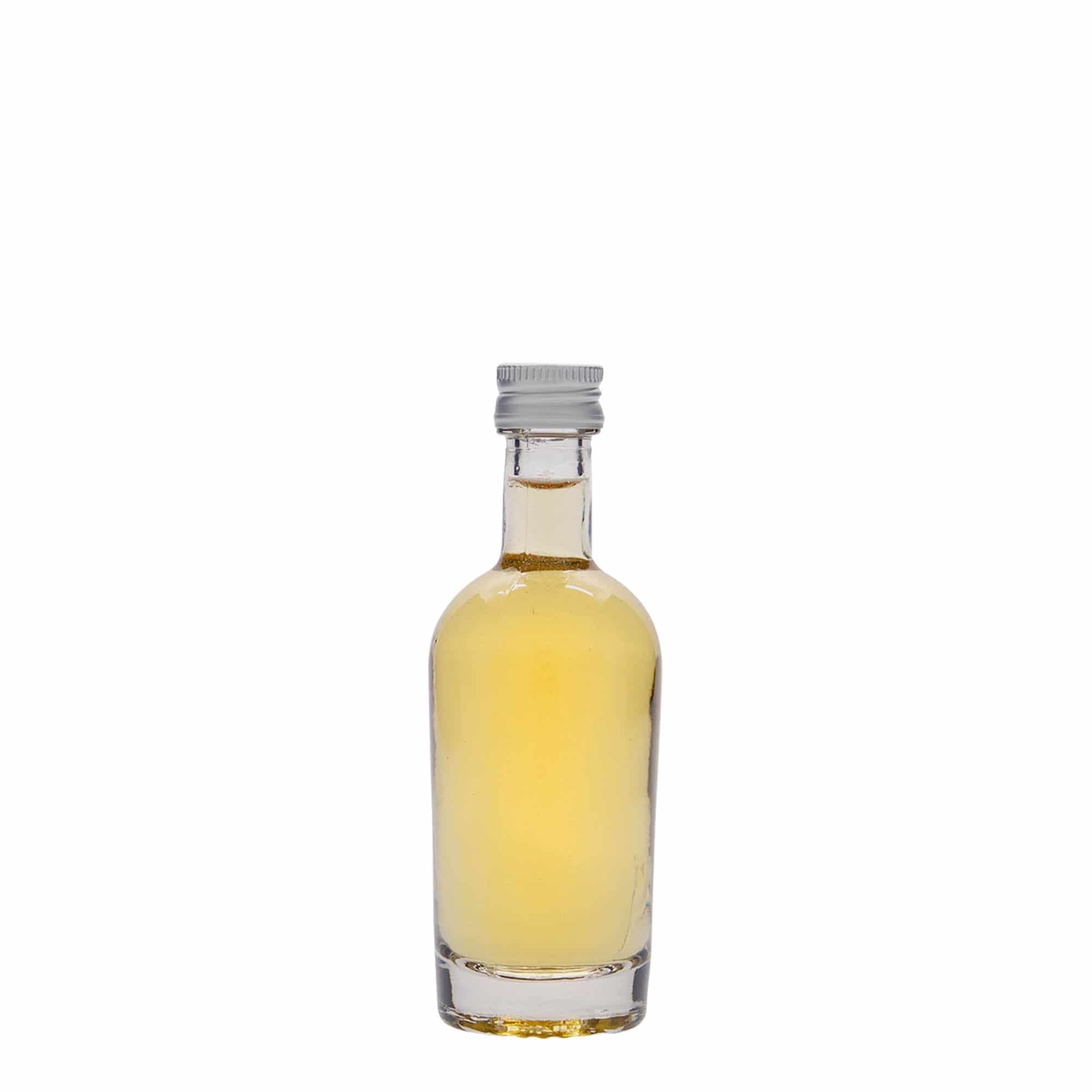 50 ml skleněná lahvička „Pepe“, hrdlo: PP 18