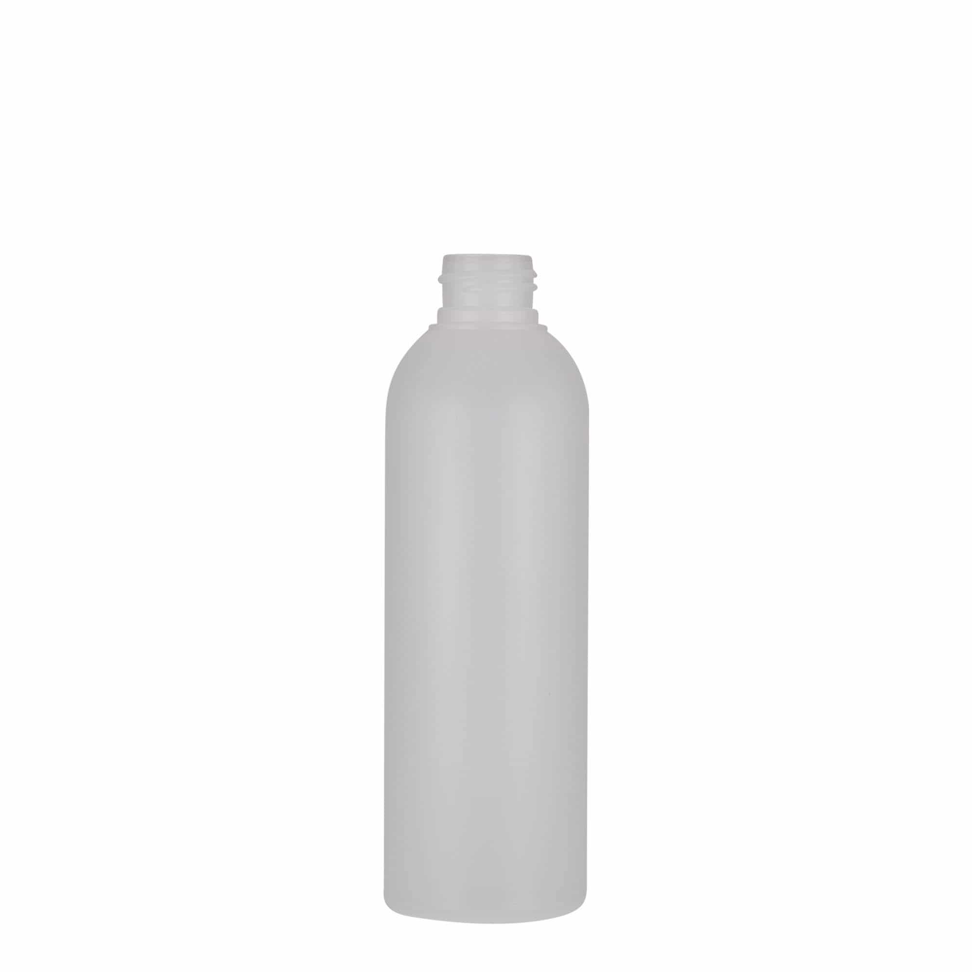 Plastová lahev 200 ml 'Tuffy', HDPE, přírodní, ústí: GPI 24/410 Plastová lahev 200 ml 'Tuffy', HDPE, přírodní, ústí: GPI 24/410