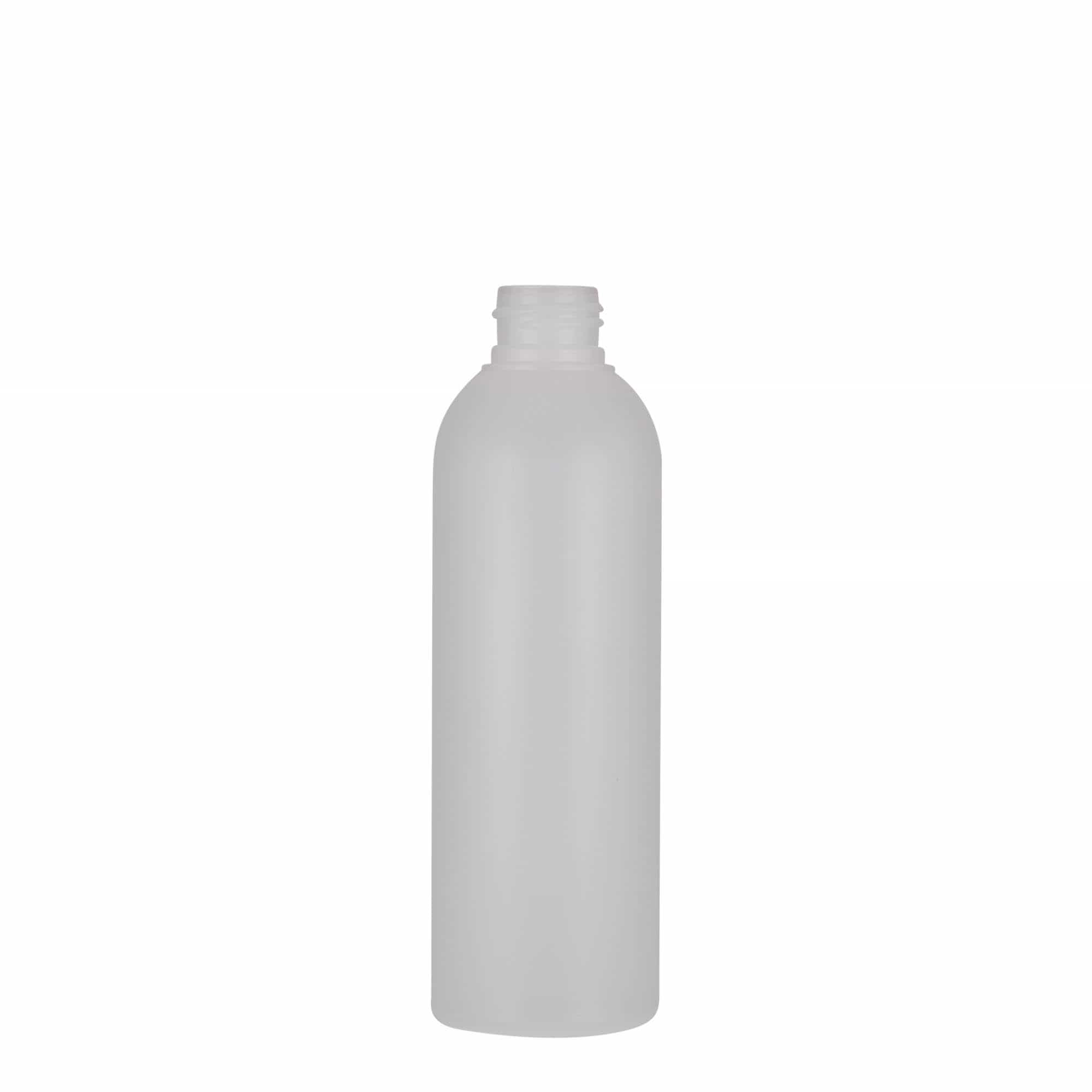 200 ml plastová láhev „Tuffy“, HDPE, přírodní, hrdlo: 24/410