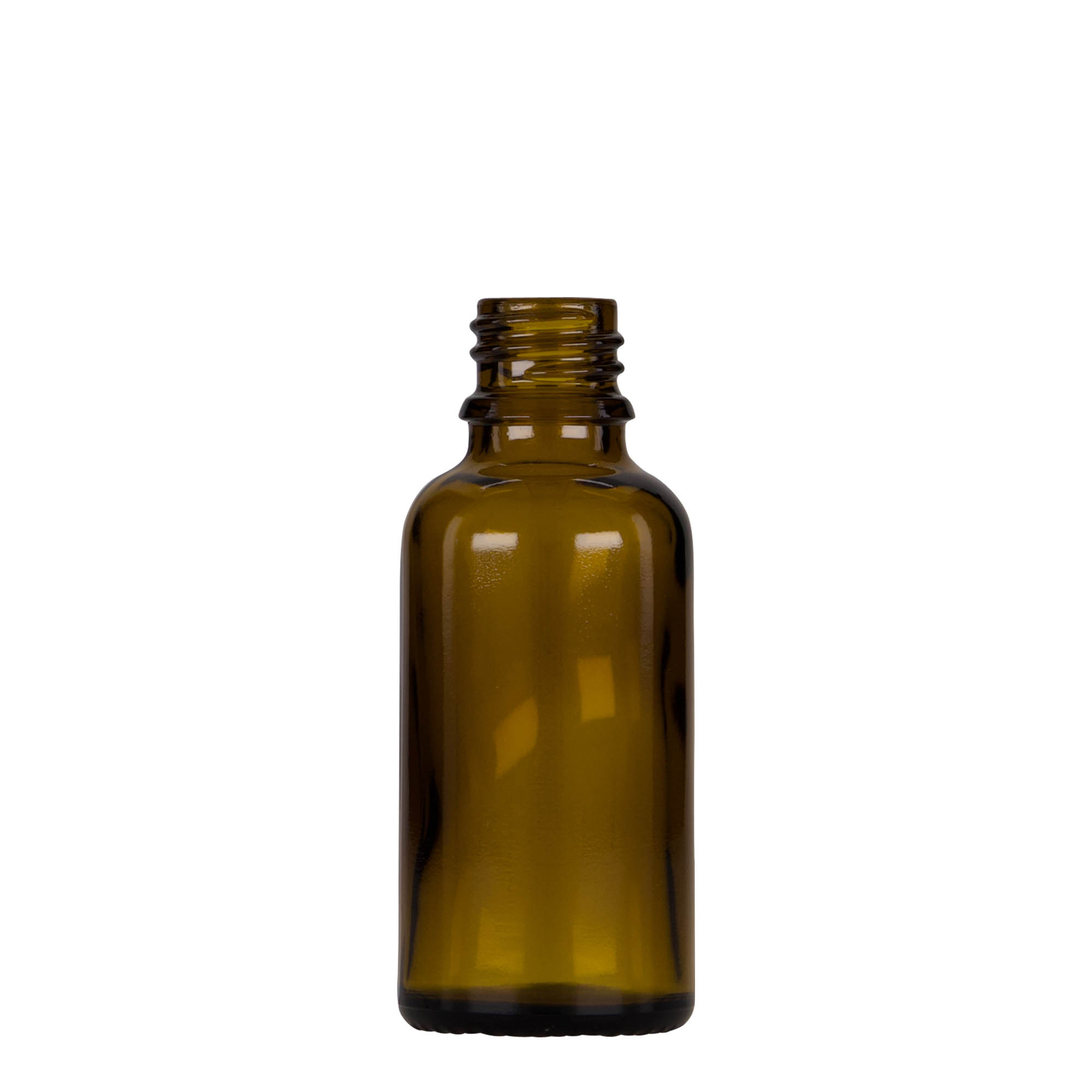 30 ml kapátková lahvička lékařská, sklo, hnědo-černá, hrdlo: DIN 18 30 ml kapátková lahvička lékařská, sklo, hnědo-černá, hrdlo: DIN 18