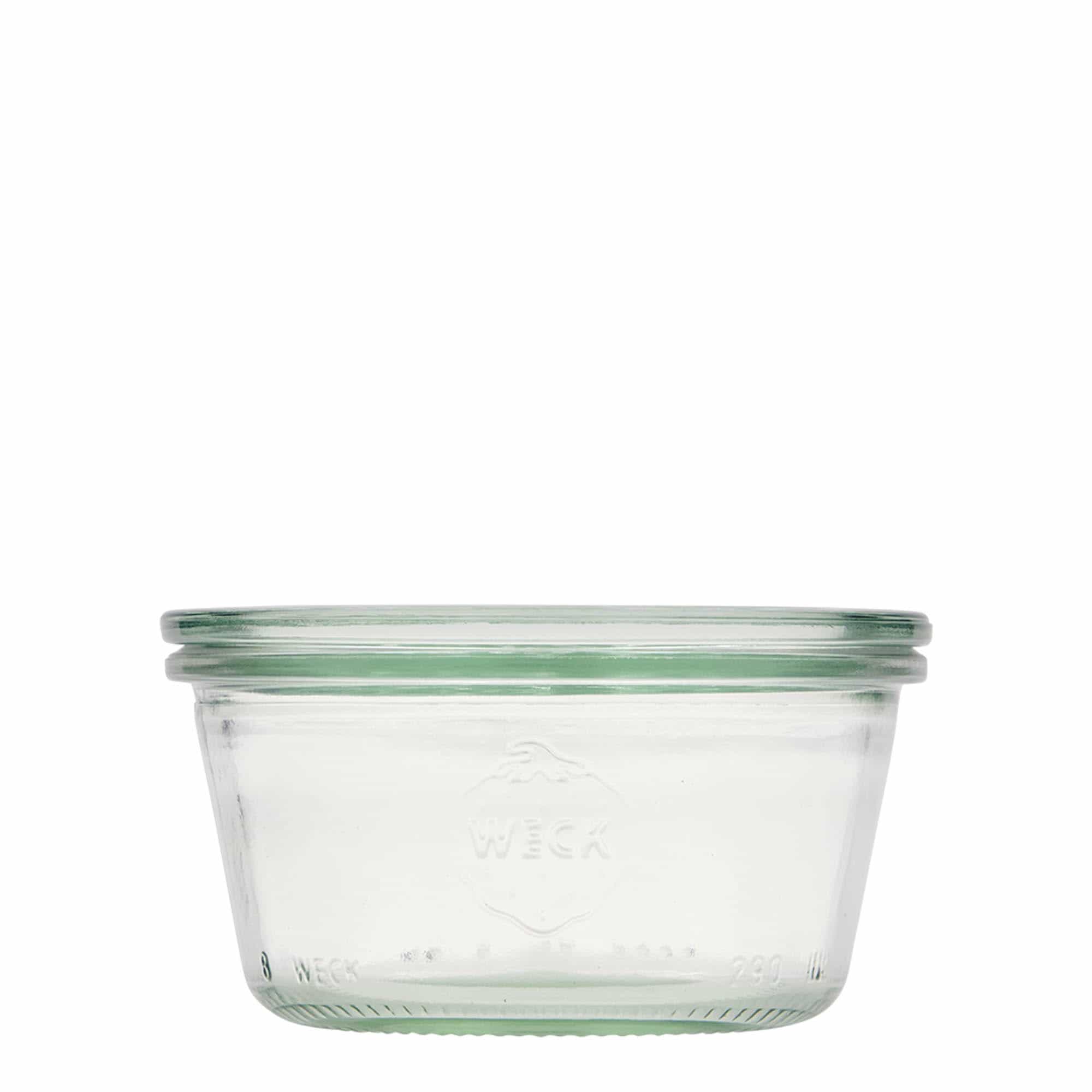 Konzervárenské sklenice WECK 290 ml, uzávěr: kulatý okraj