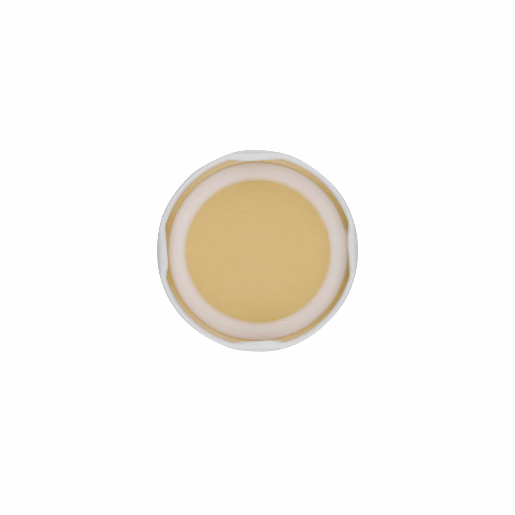 Uzávěr Twist Off, pocínovaný plech, bílý, pro ústí: TO 58