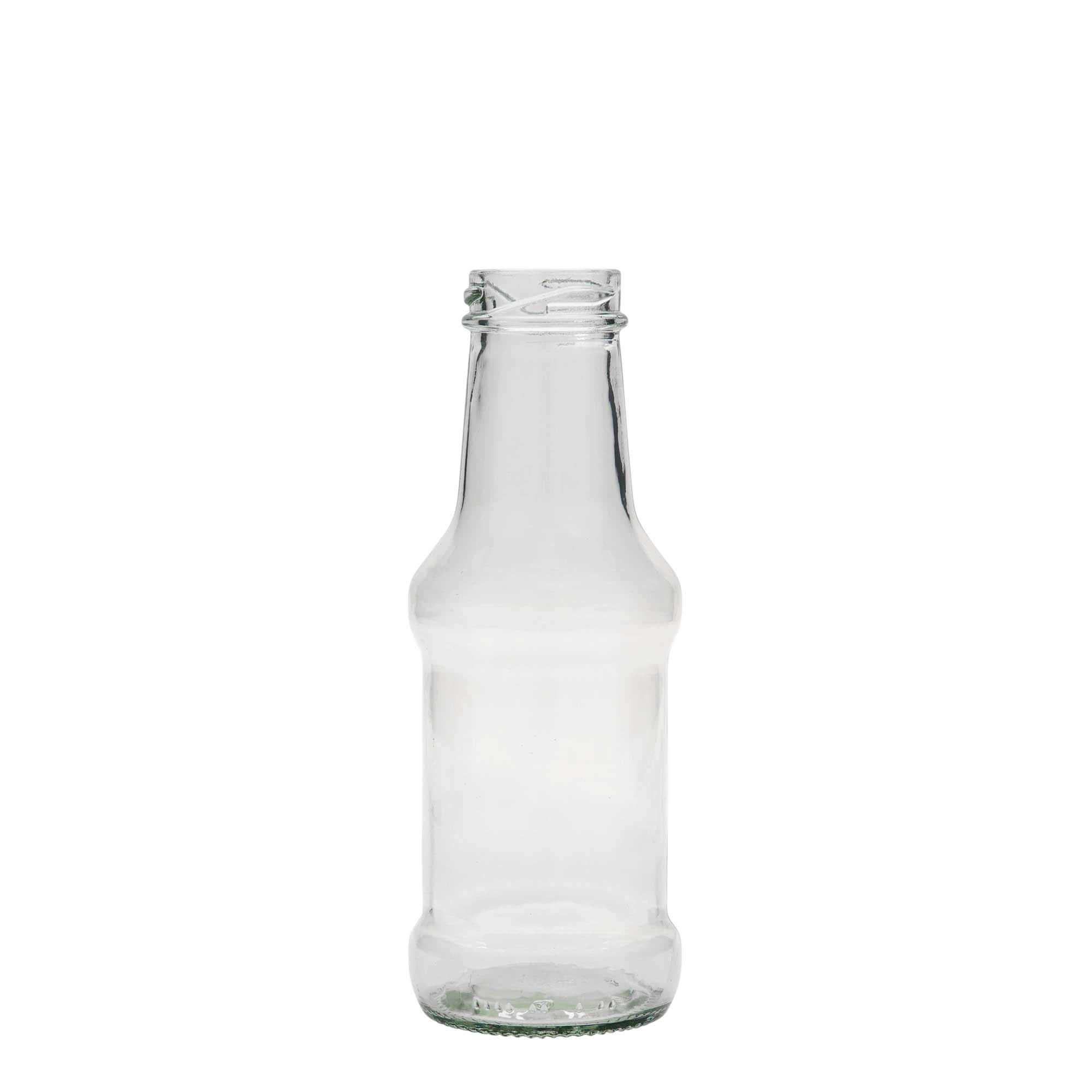 250 ml lahvička na omáčku, sklo, hrdlo: Twist-Off (TO 38) 250 ml lahvička na omáčku, sklo, hrdlo: Twist-Off (TO 38)