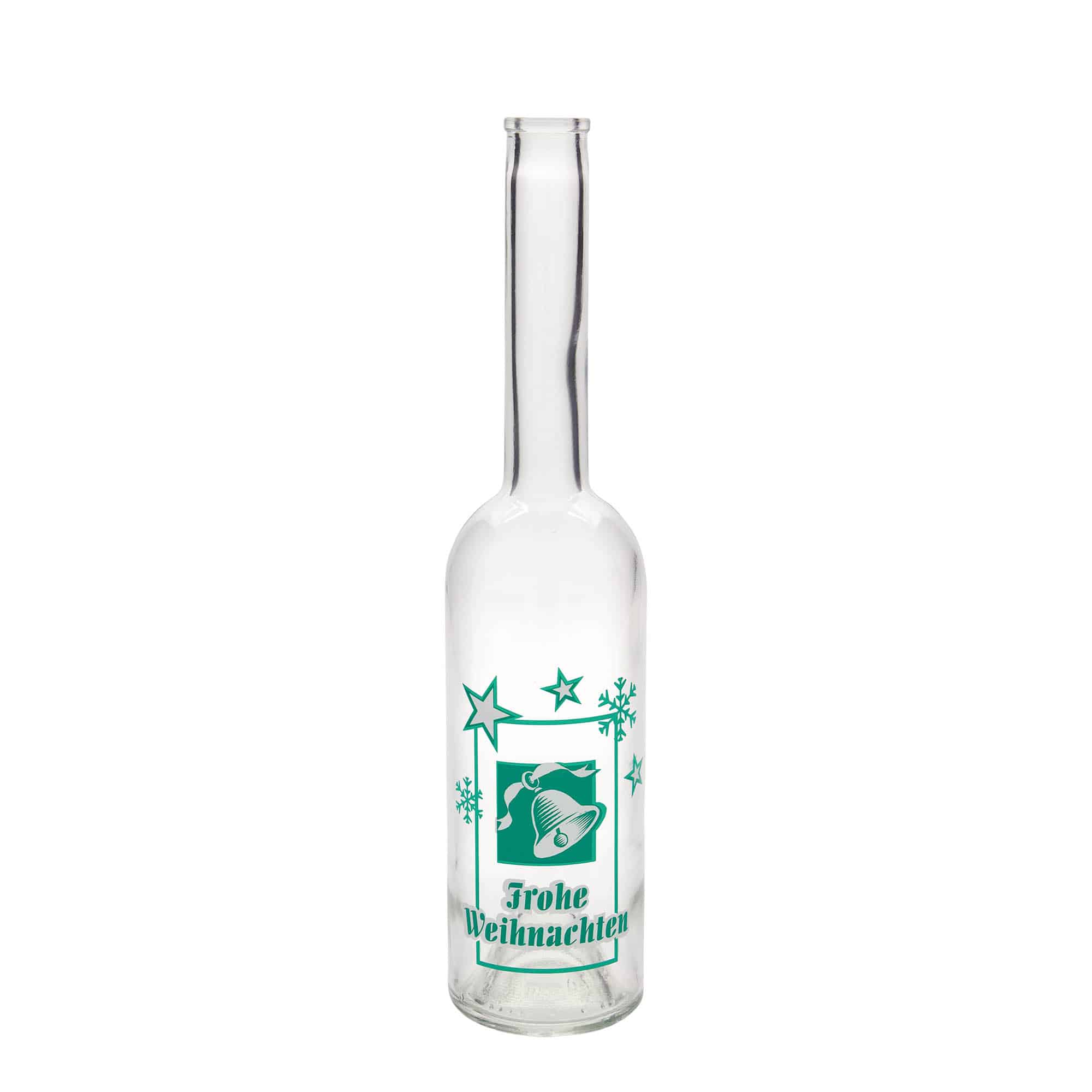 500 ml skleněná láhev „Opera“, motiv: Veselé Vánoce, hrdlo: korek