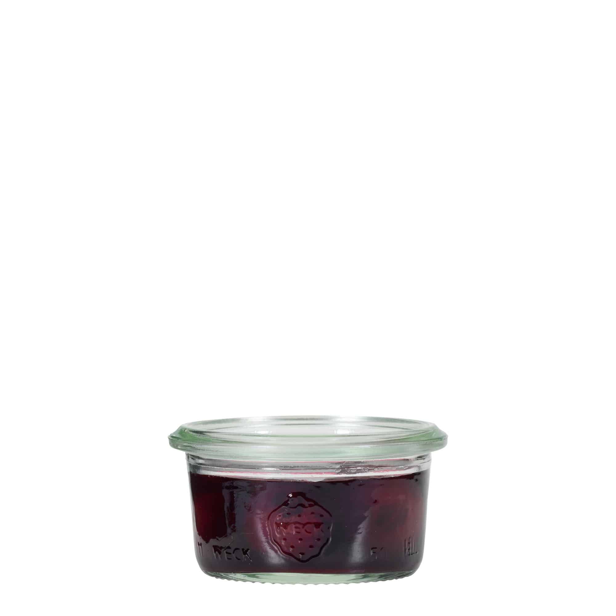 Konzervárenské sklenice WECK 50 ml, uzávěr: kulatý okraj