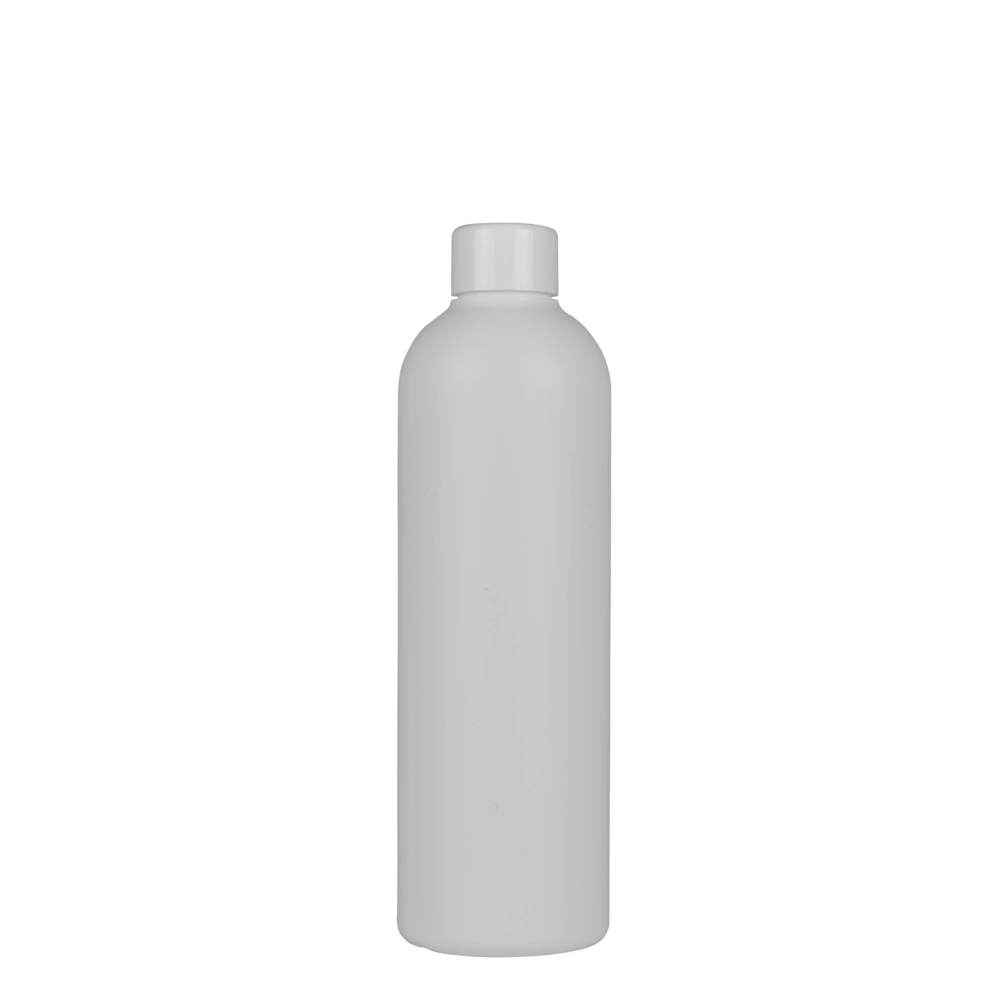 300 ml plastová láhev „Tuffy“, HDPE, bílá, hrdlo: 24/410