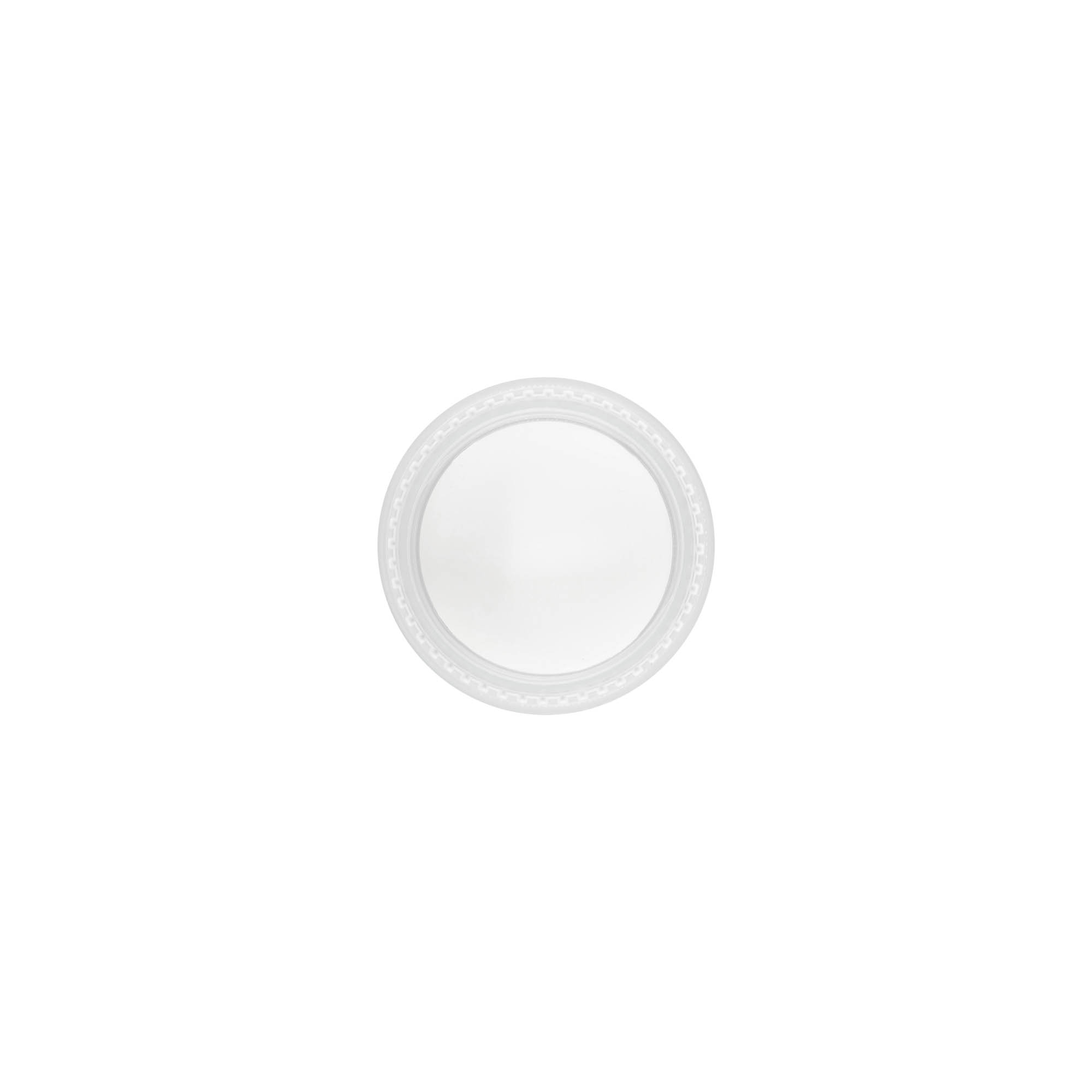 Uzávěr na šroubování 'Clear/Platin Edition', PP plast, bílý, pro hrdlo: 45/2P