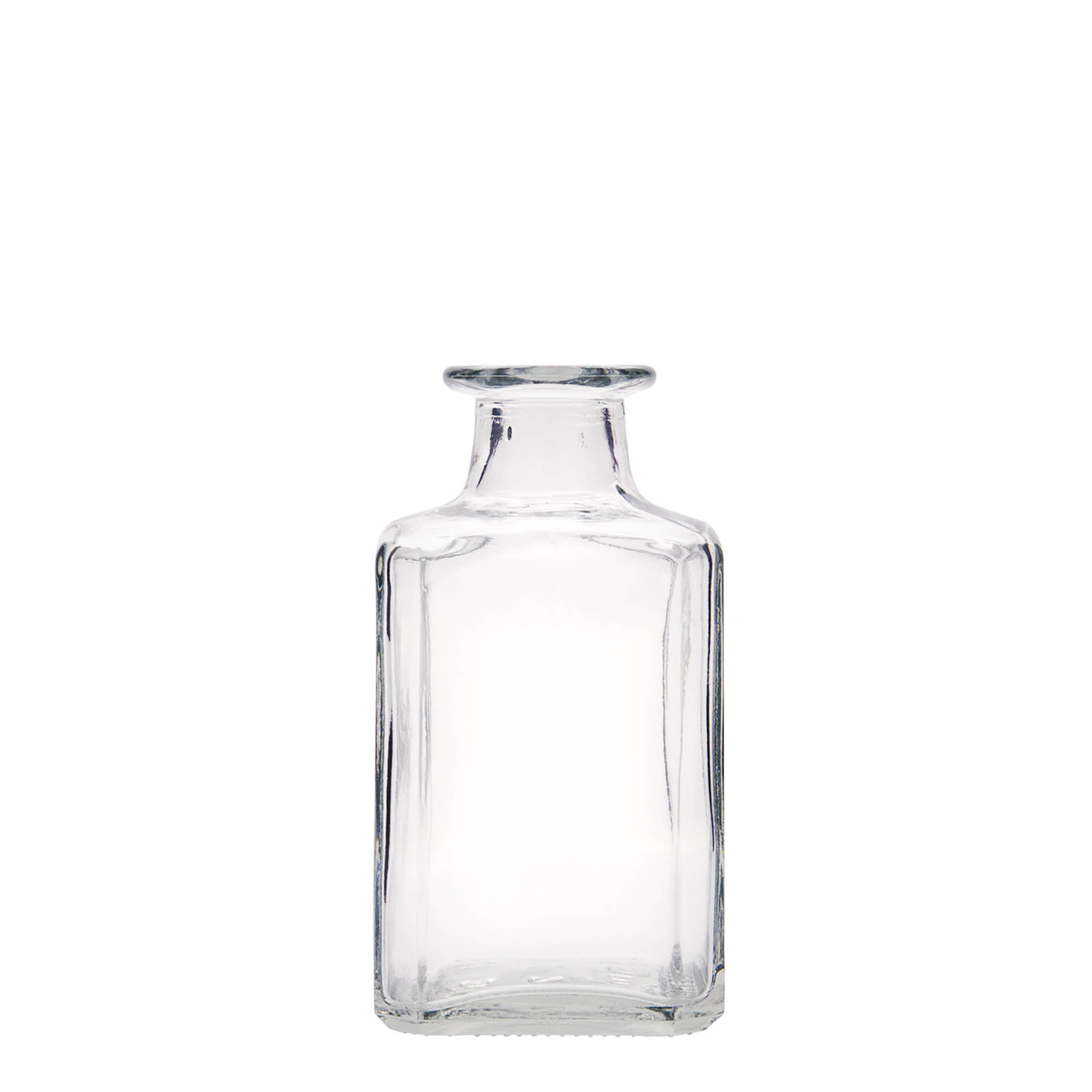 250 ml skleněná láhev 'Torben', čtvercová, hrdlo: korek