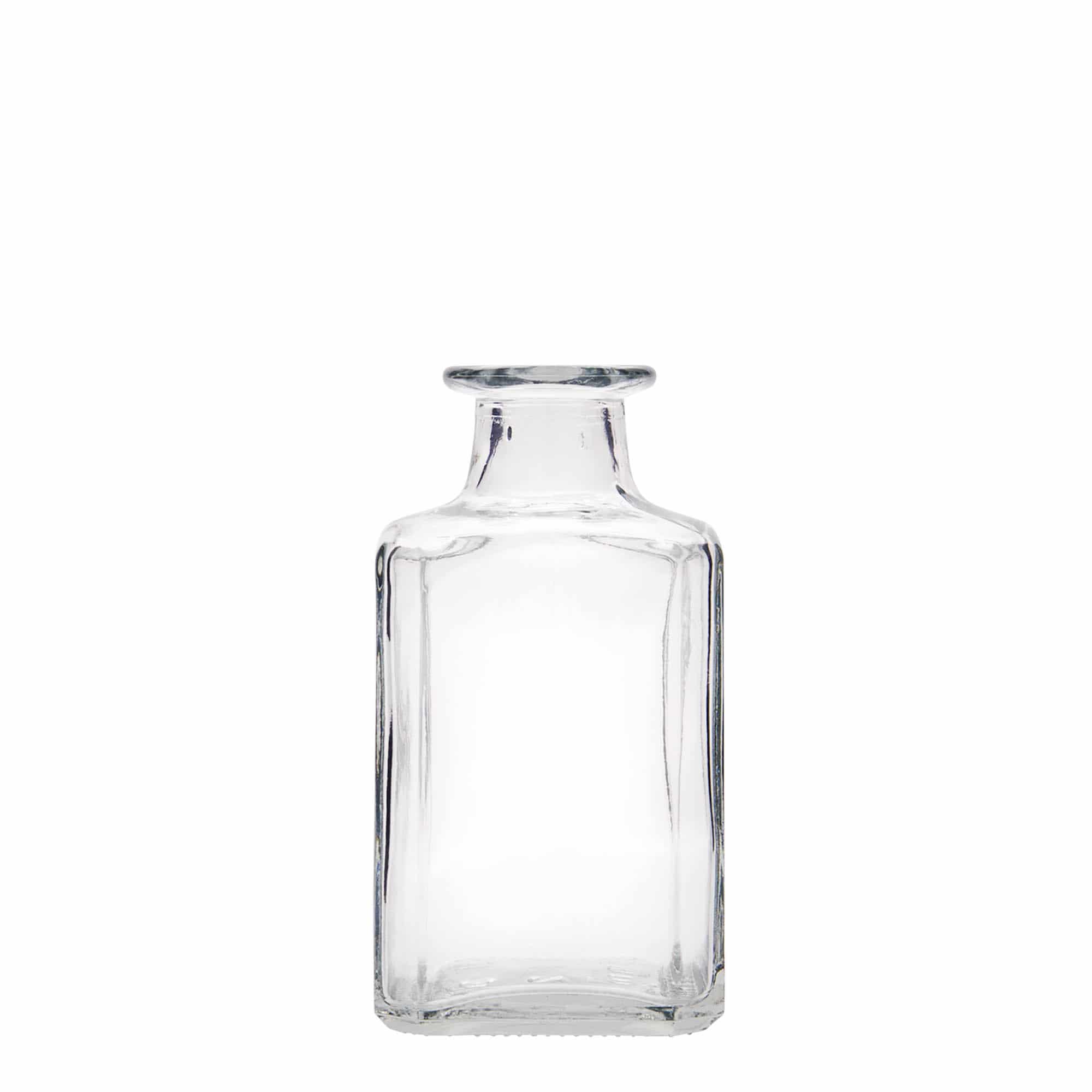 250 ml skleněná láhev „Torben“, čtvercová, hrdlo: korek