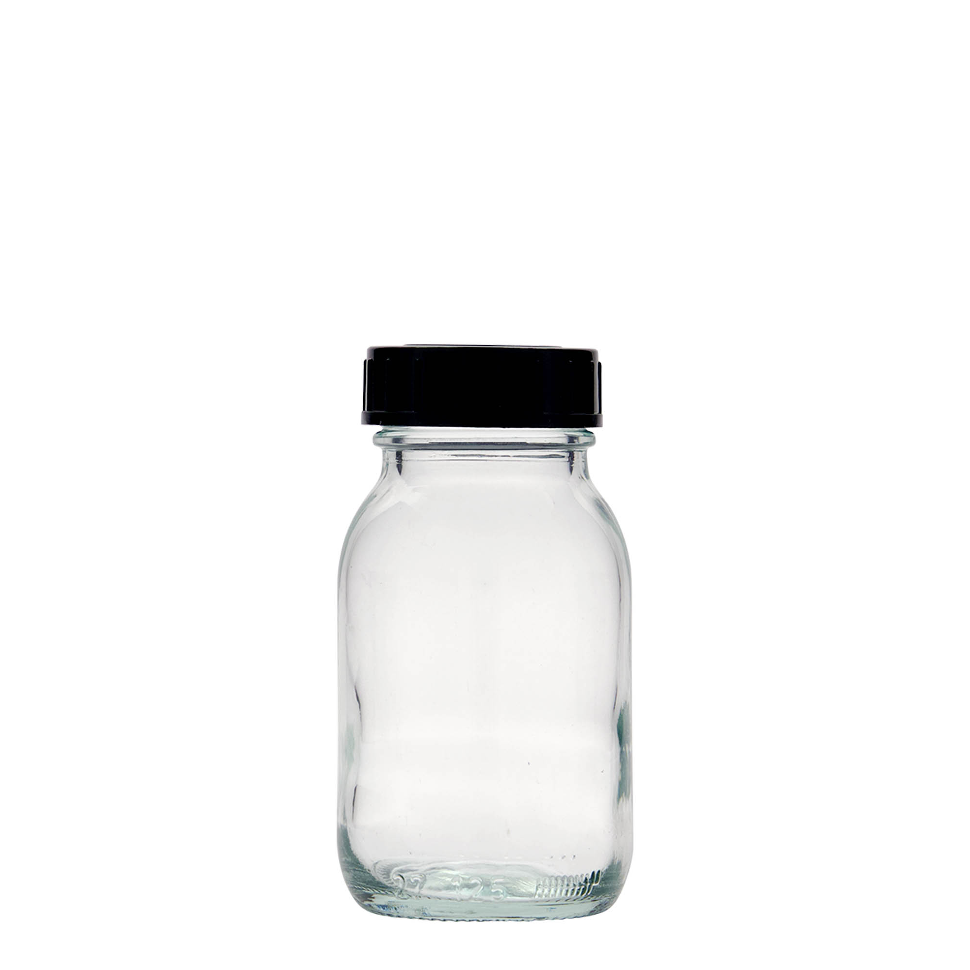 125 ml širokohrdlá sklenice, hrdlo: DIN 40
