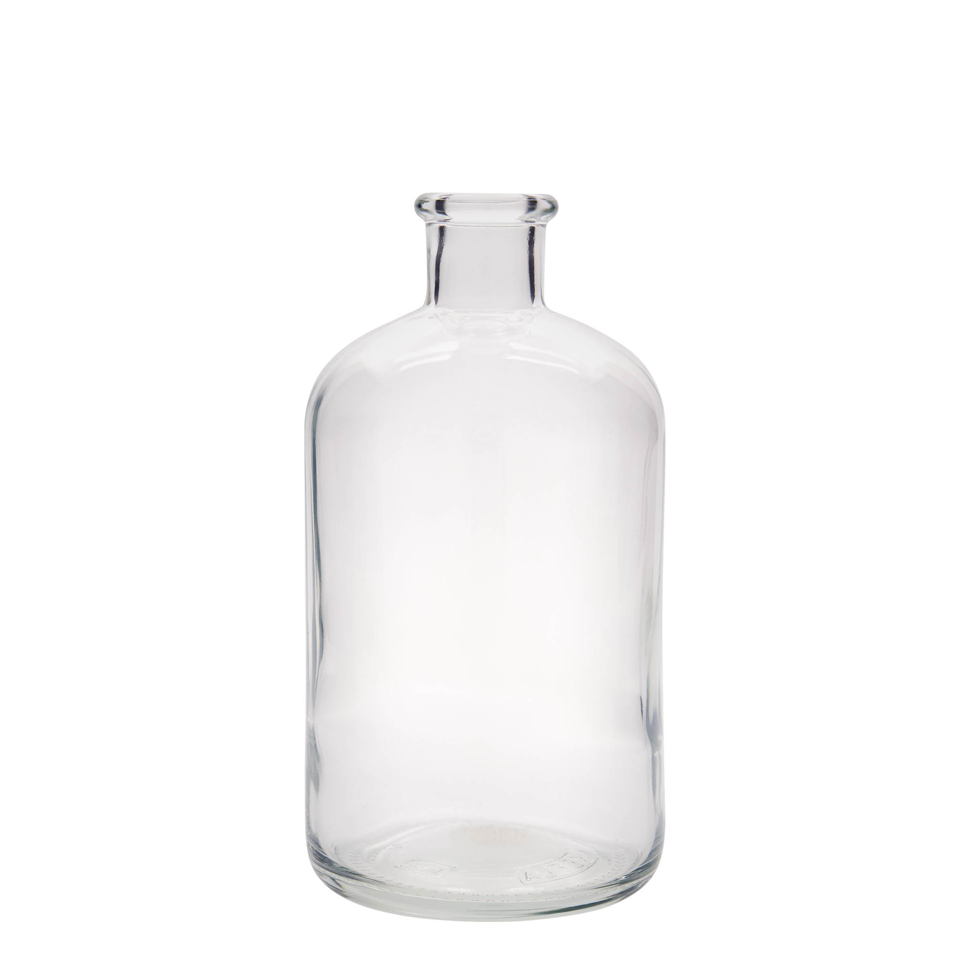 1.000 ml skleněná láhev lékárenská, hrdlo: korek 1.000 ml skleněná láhev lékárenská, hrdlo: korek