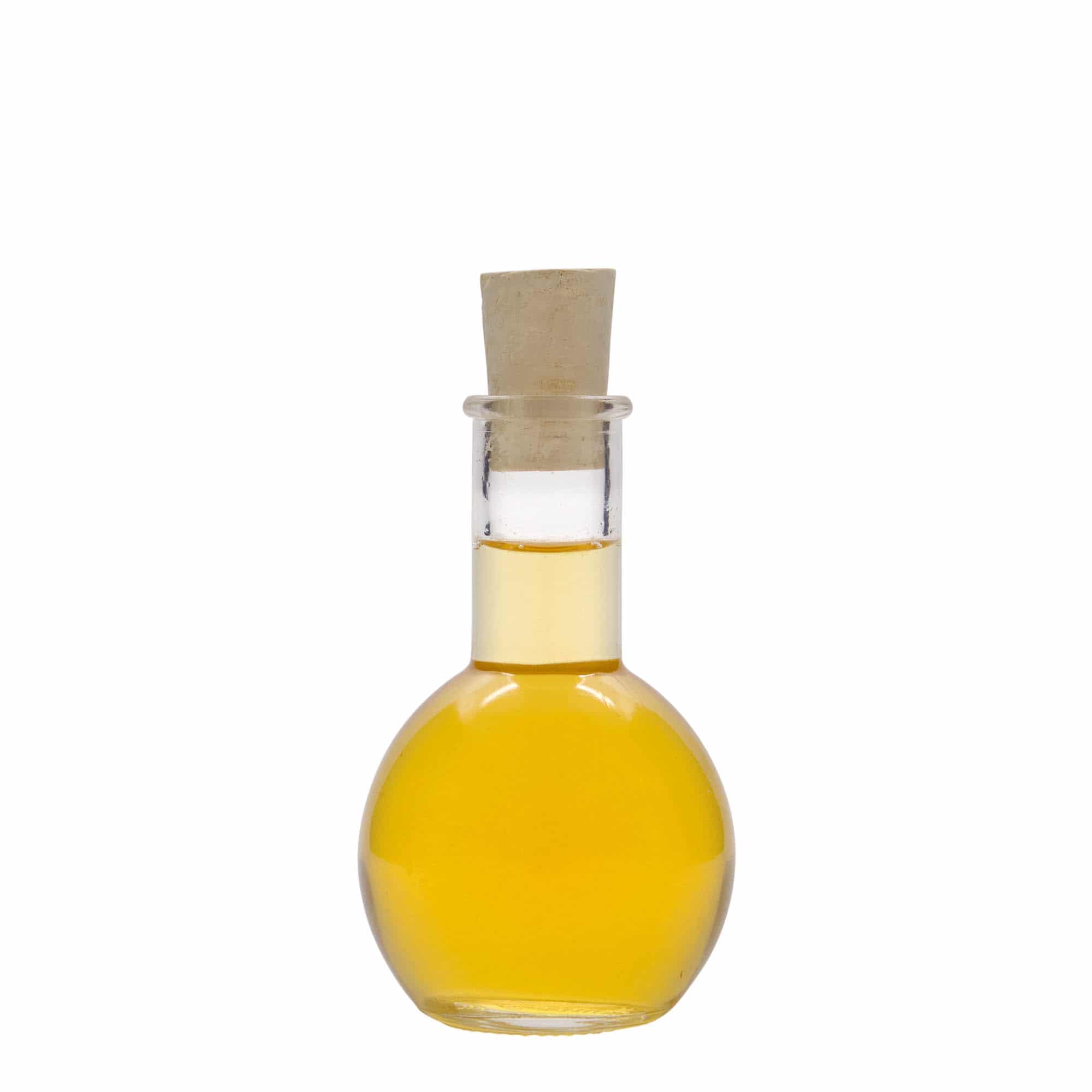 Skleněná lahev 100 ml 'Tulipano', uzávěr: korek