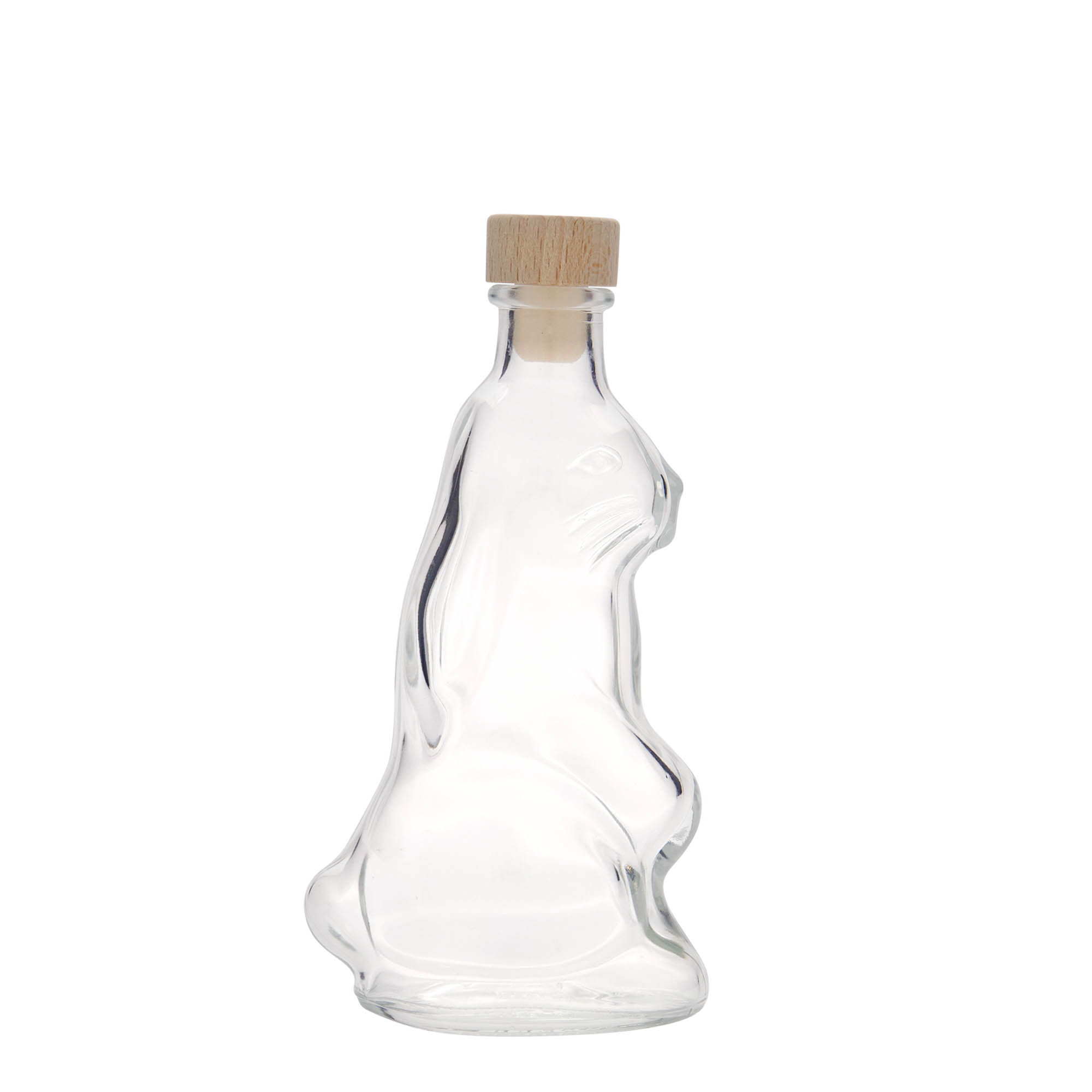 200 ml skleněná láhev 'Zajíc', hrdlo: korek