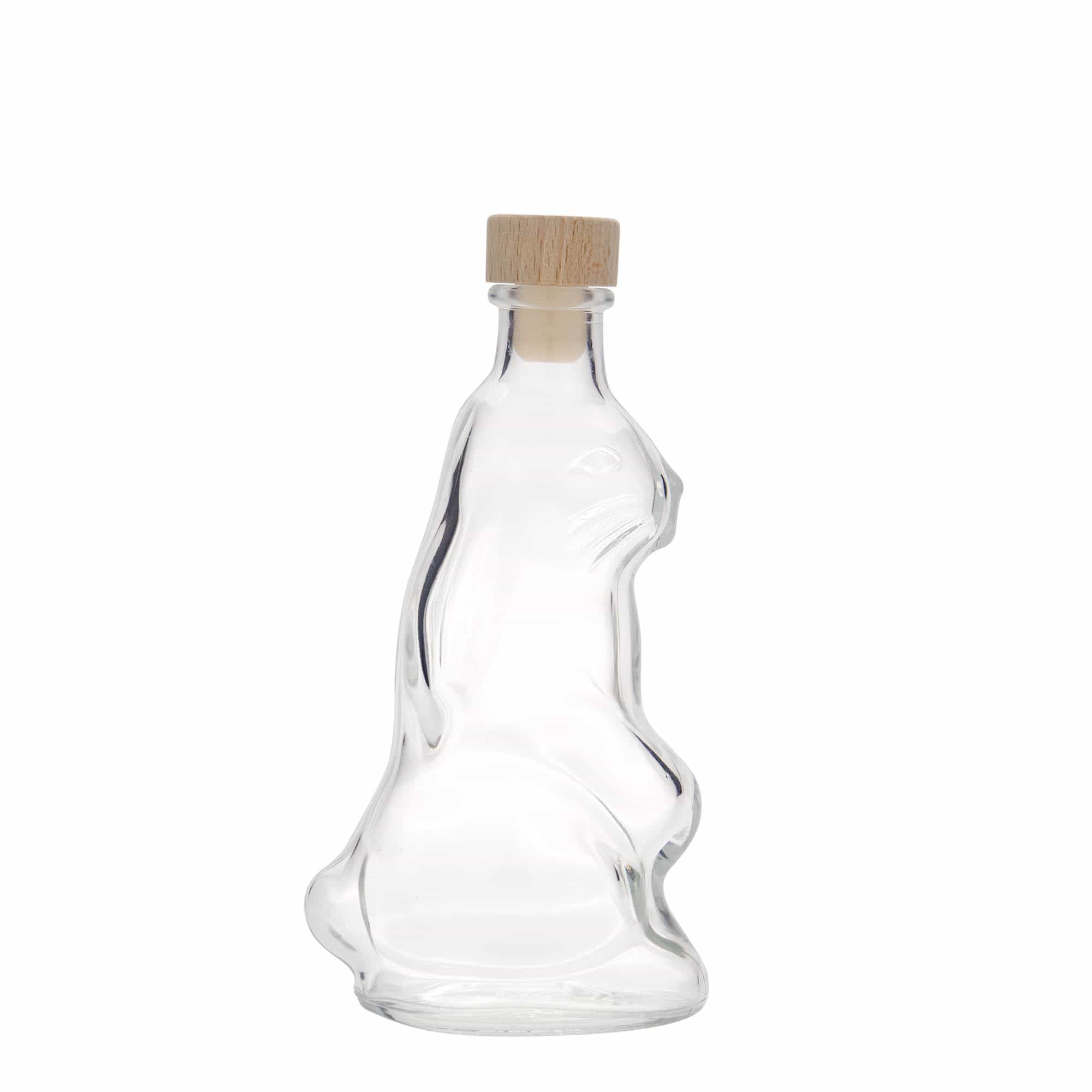 200 ml skleněná láhev 'Zajíc', hrdlo: korek