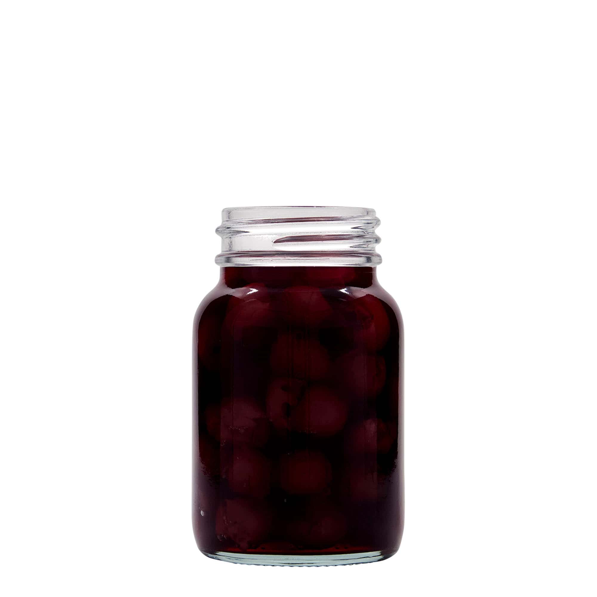 Sklenice s širokým hrdlem 250 ml, uzávěr: DIN 55