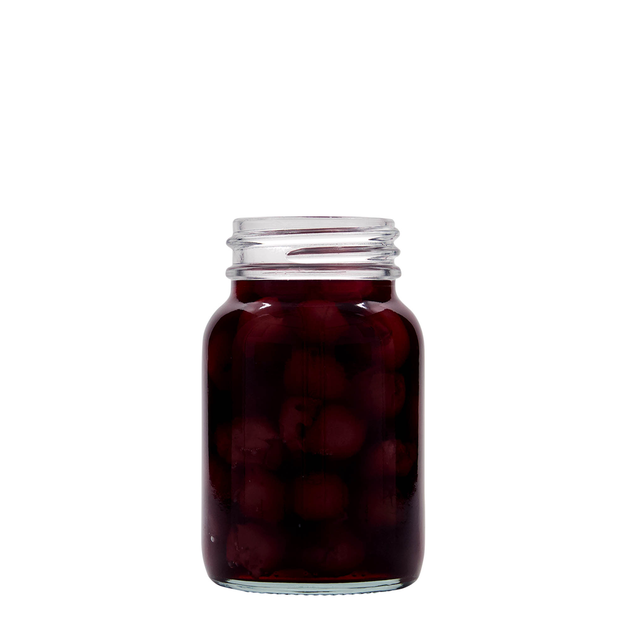250 ml širokohrdlá sklenice, hrdlo: DIN 55