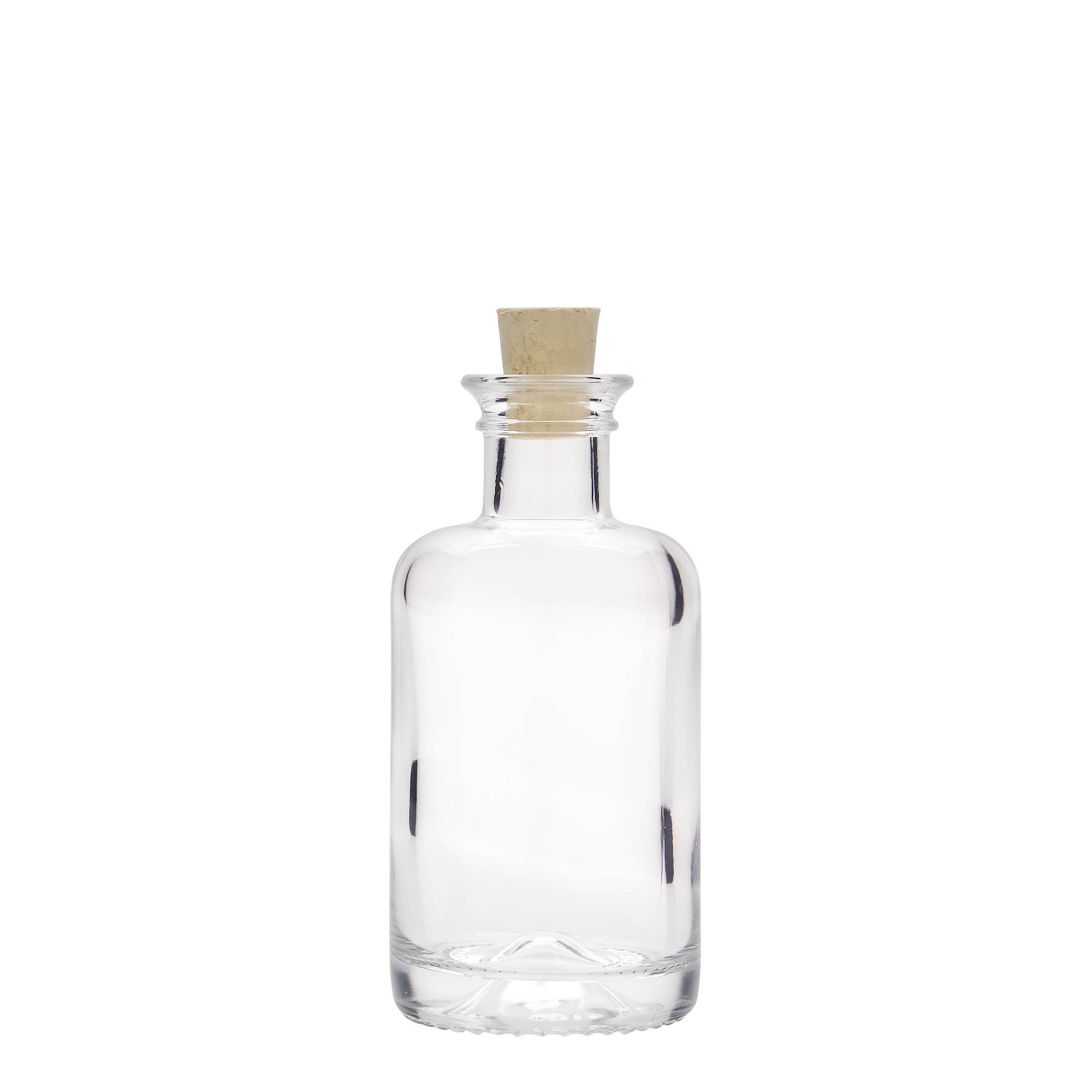 100 ml skleněná lahvička lékárnická, hrdlo: korek 100 ml skleněná lahvička lékárnická, hrdlo: korek