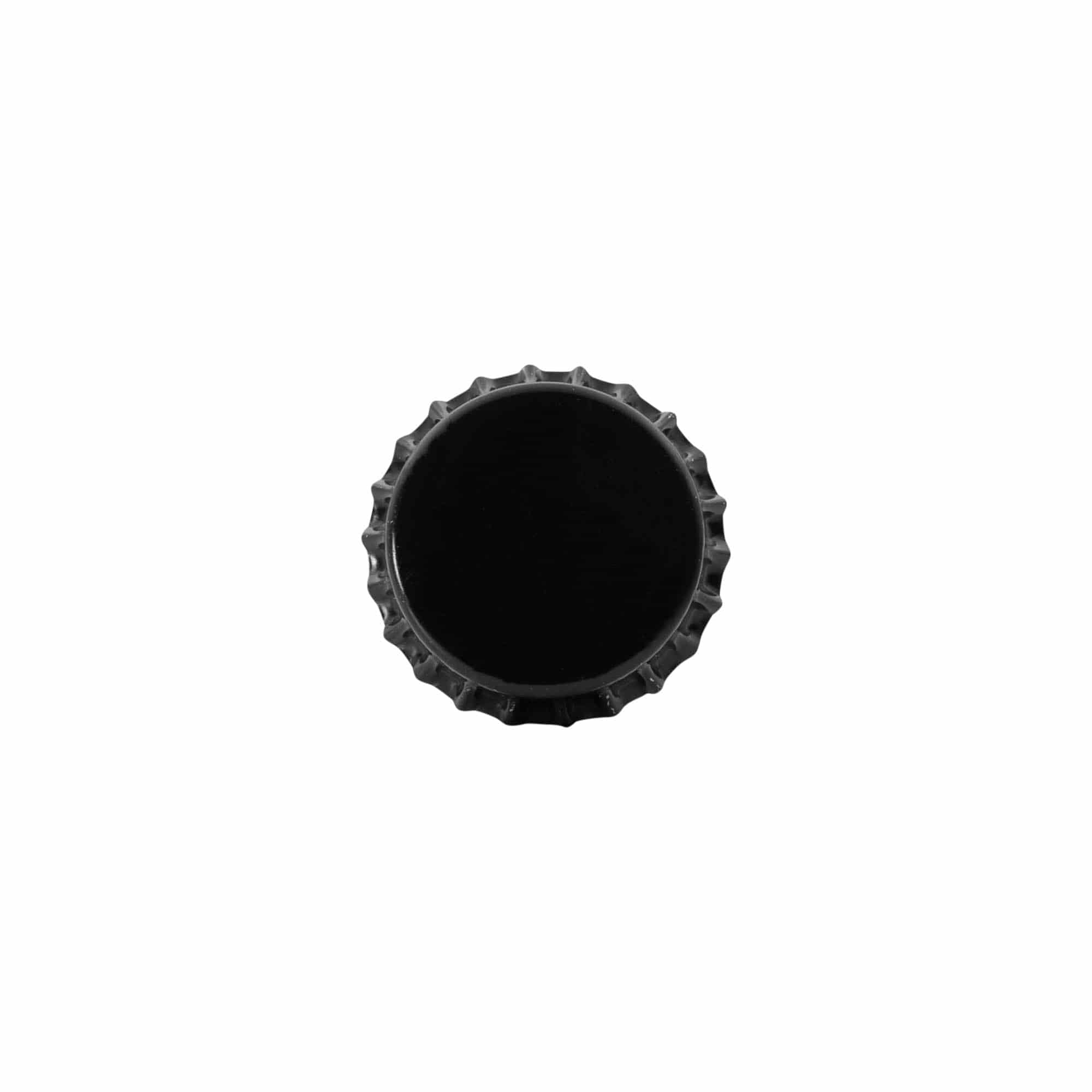 Korunkové uzávěry 29 mm, kov, černé Korunkové uzávěry 29 mm, kov, černé