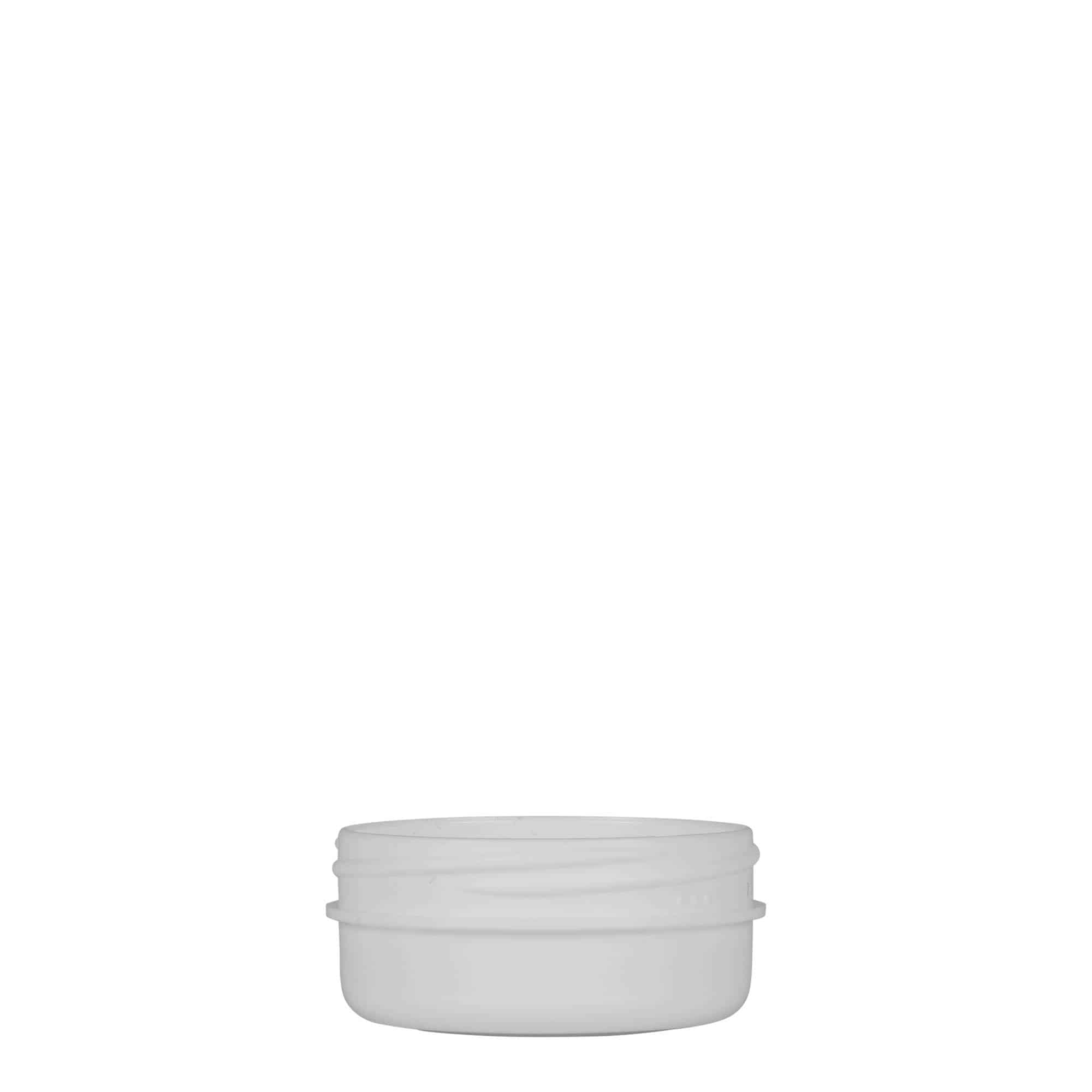Plastová dóza 12 ml 'White Line', PP, bílá, uzávěr: šroubovací uzávěr Plastová dóza 12 ml 'White Line', PP, bílá, uzávěr: šroubovací uzávěr