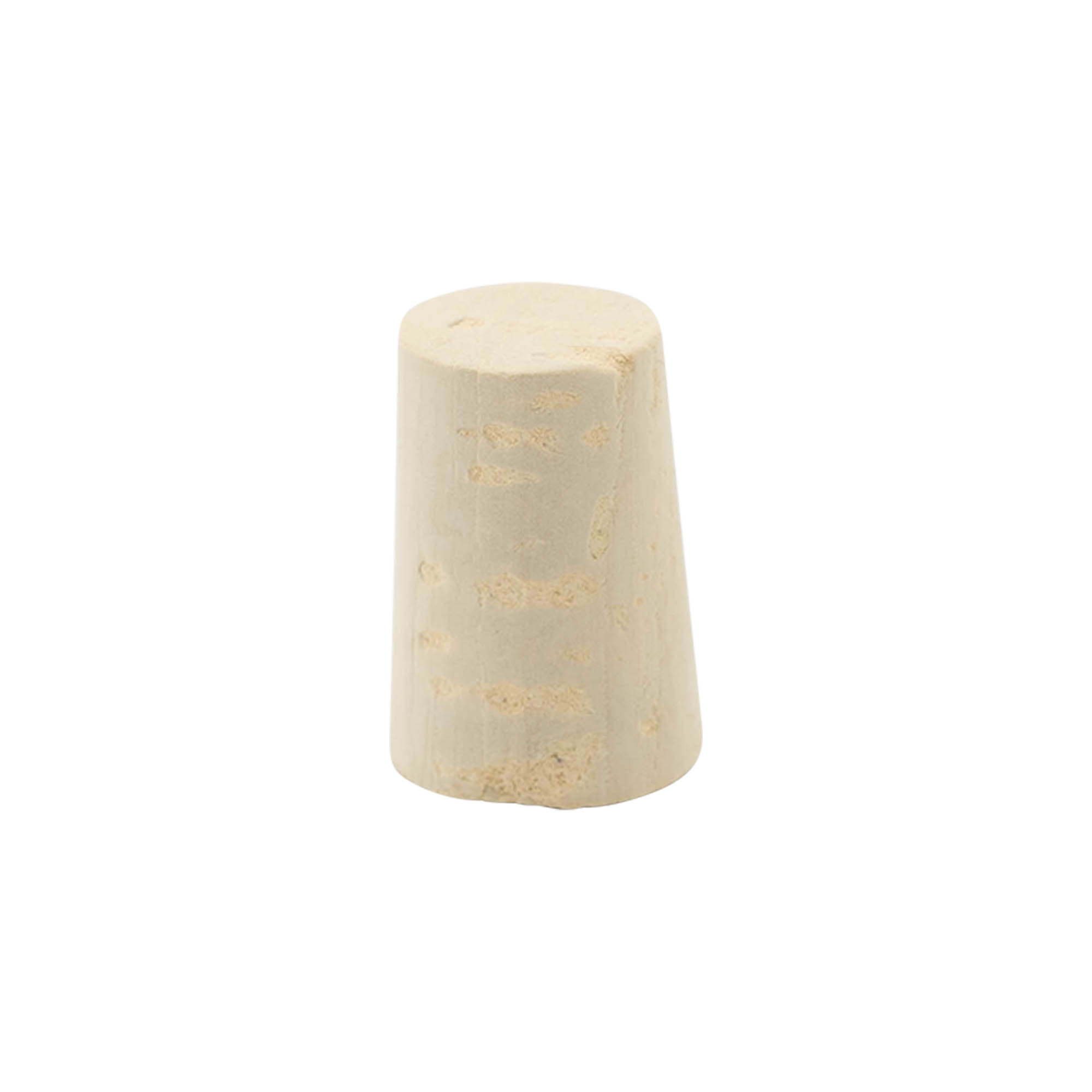 Špičatý korek 19-23 x 33, přírodní korek, bělený, pro hrdlo: korek