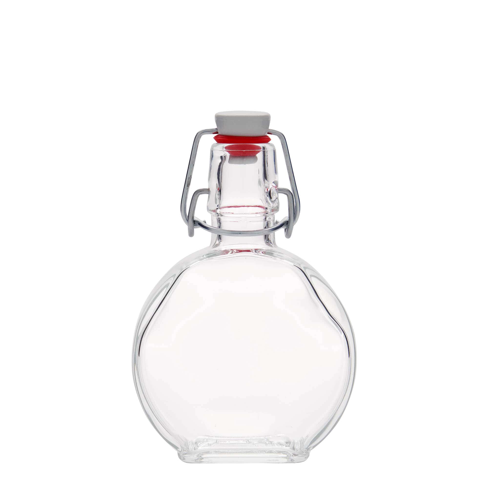 Skleněná lahev 200 ml 'Sensatione', hranatá, uzávěr: třmenový uzávěr