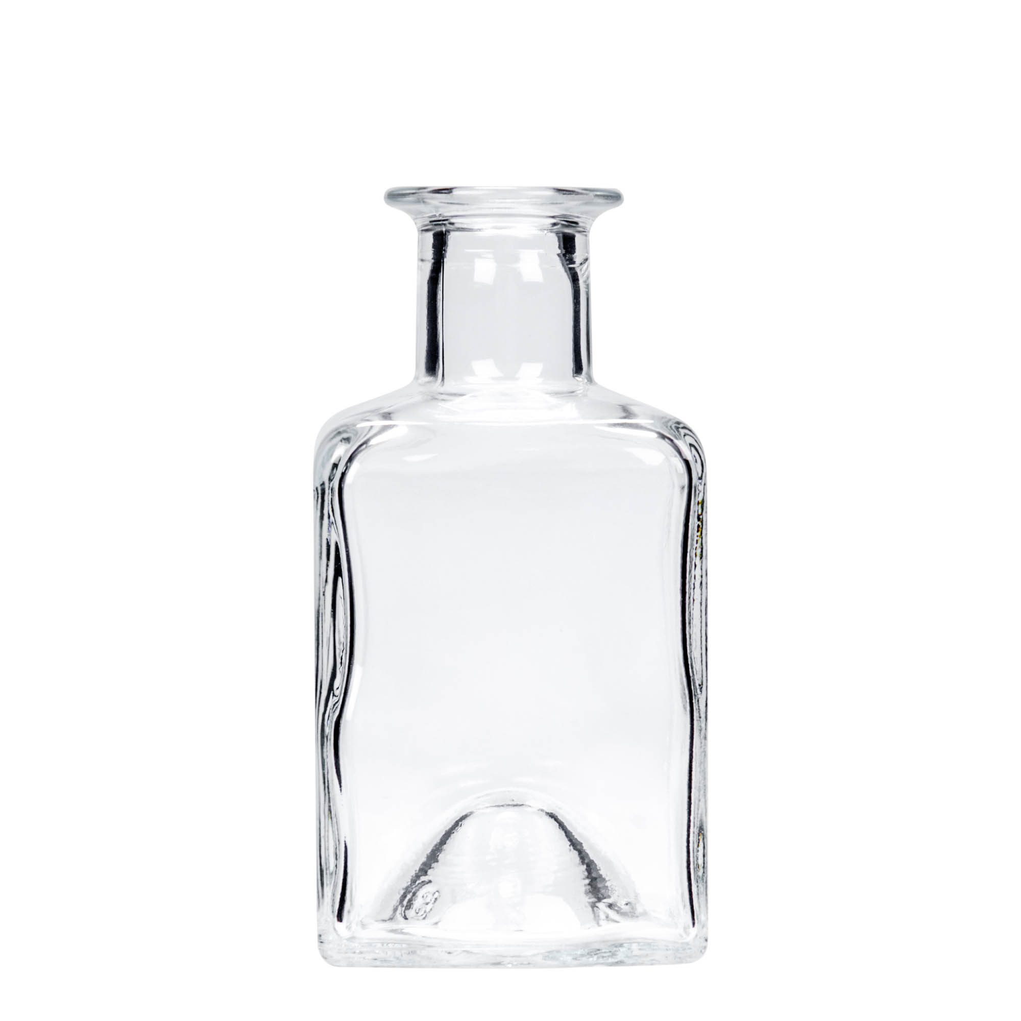 200 ml skleněná láhev 'Kubica', čtvercová, hrdlo: korek 200 ml skleněná láhev 'Kubica', čtvercová, hrdlo: korek