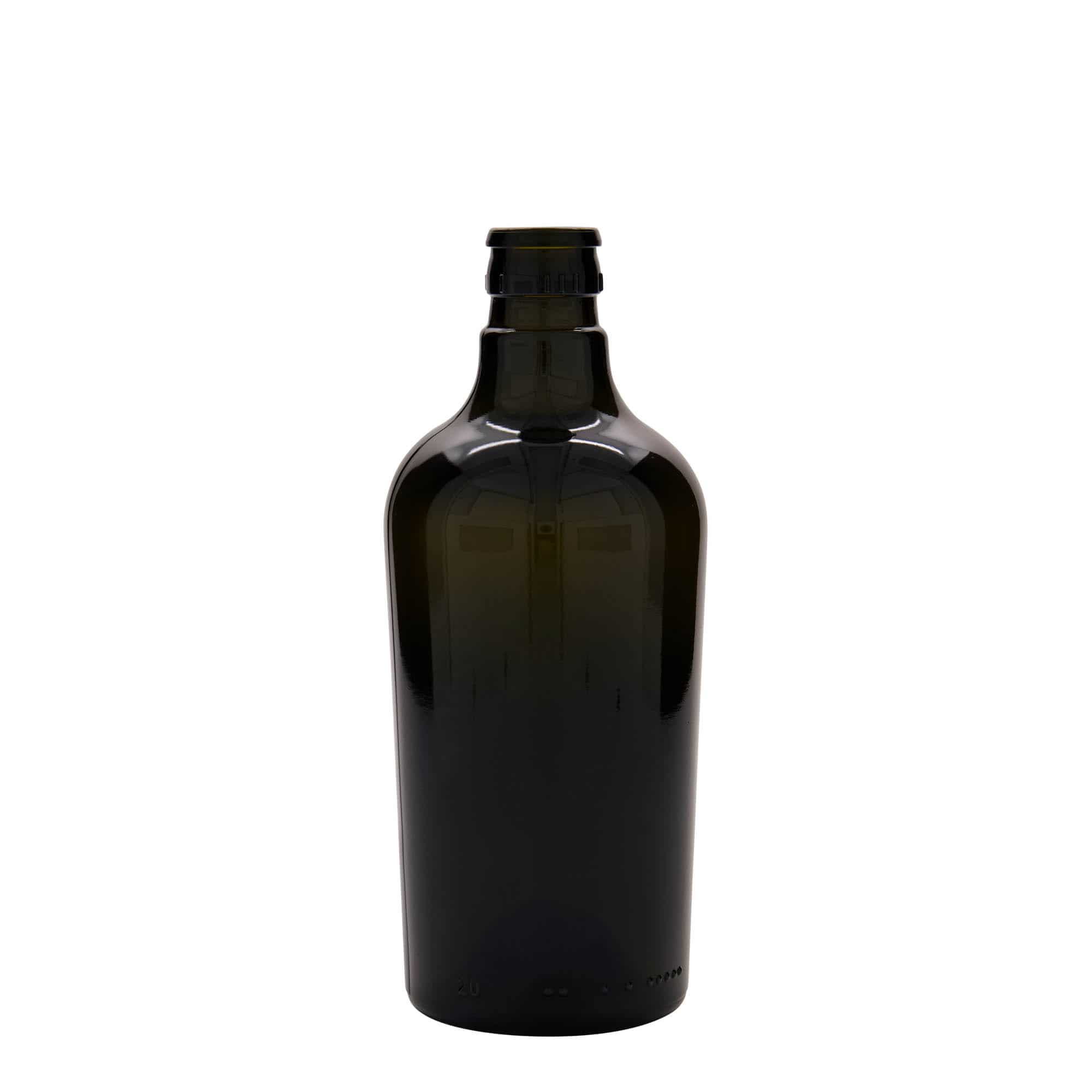 Lahev na ocet/olej 500 ml 'Oleum', sklo, starožitná zelená, ústí: DOP Lahev na ocet/olej 500 ml 'Oleum', sklo, starožitná zelená, ústí: DOP