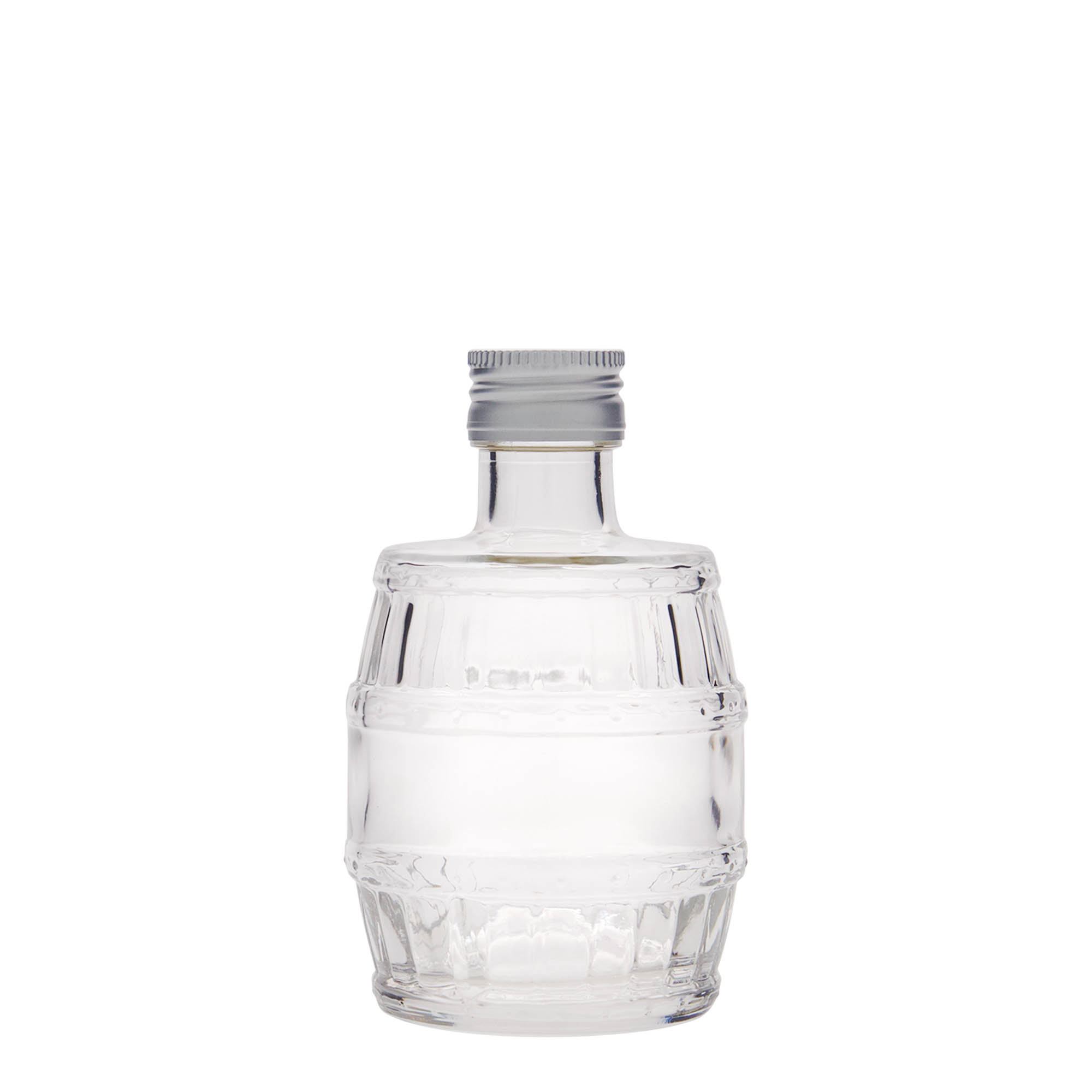 200 ml skleněná láhev „sud“, hrdlo: PP 28