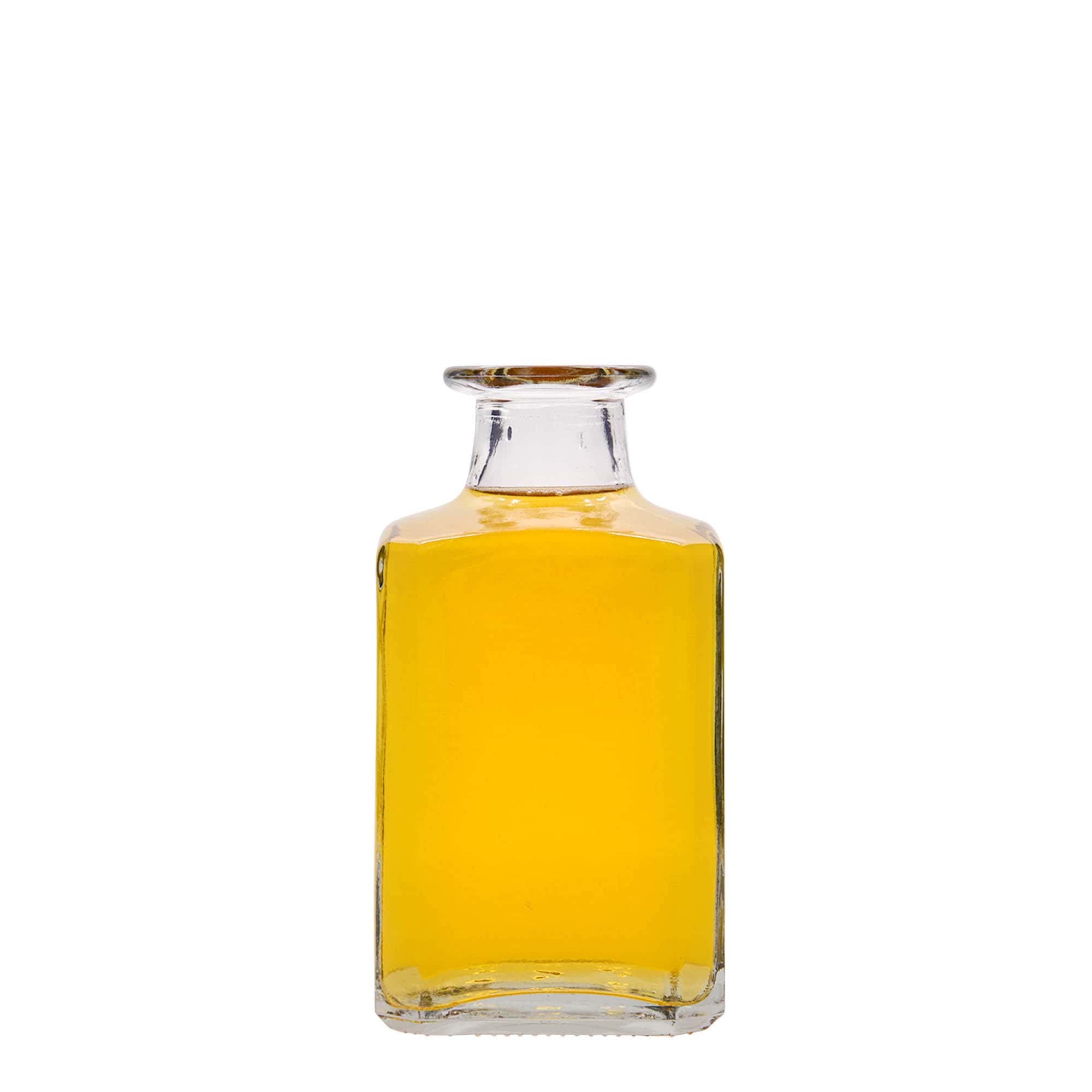 250 ml skleněná láhev 'Torben', čtvercová, hrdlo: korek 250 ml skleněná láhev 'Torben', čtvercová, hrdlo: korek