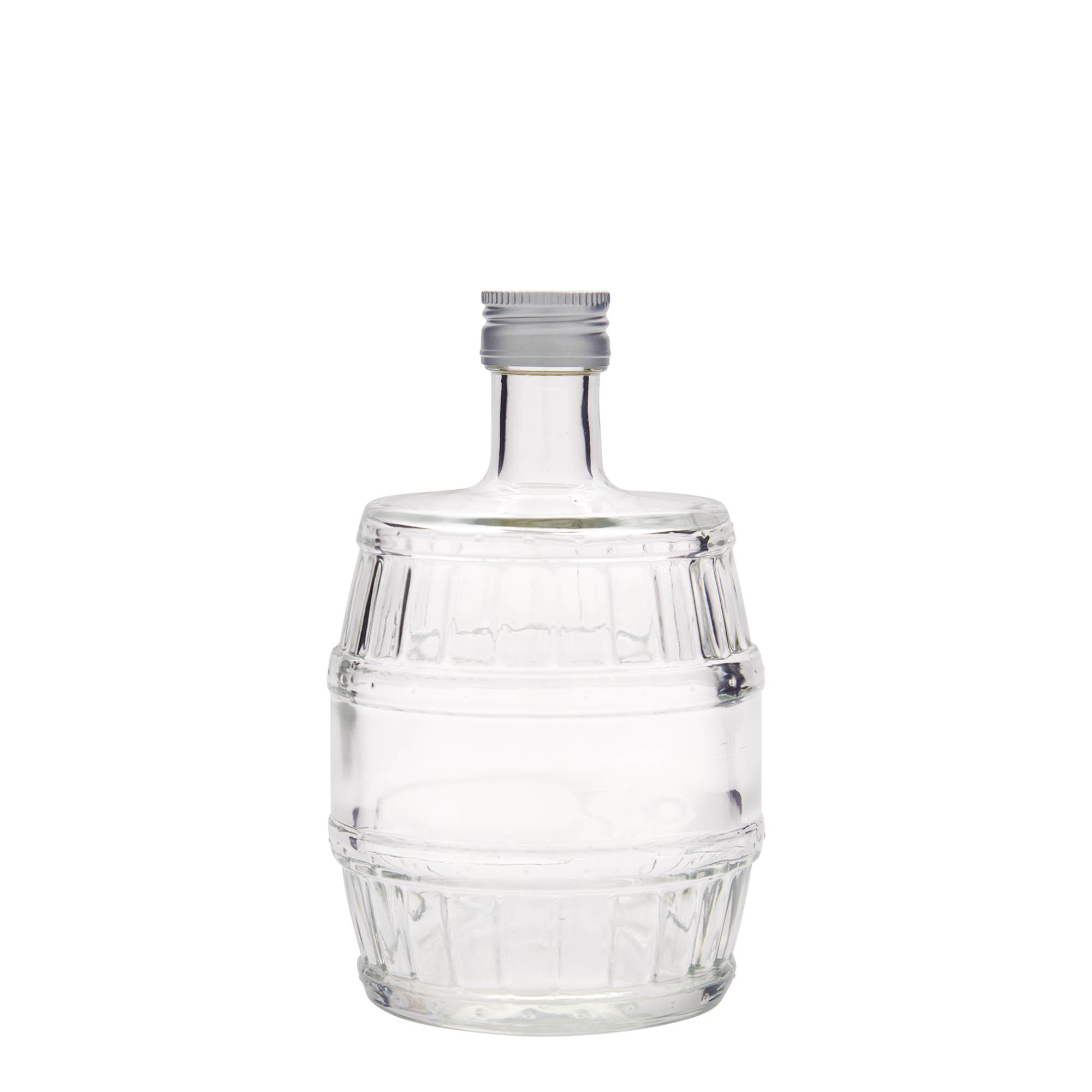 500 ml skleněná láhev 'sud', hrdlo: PP 28
