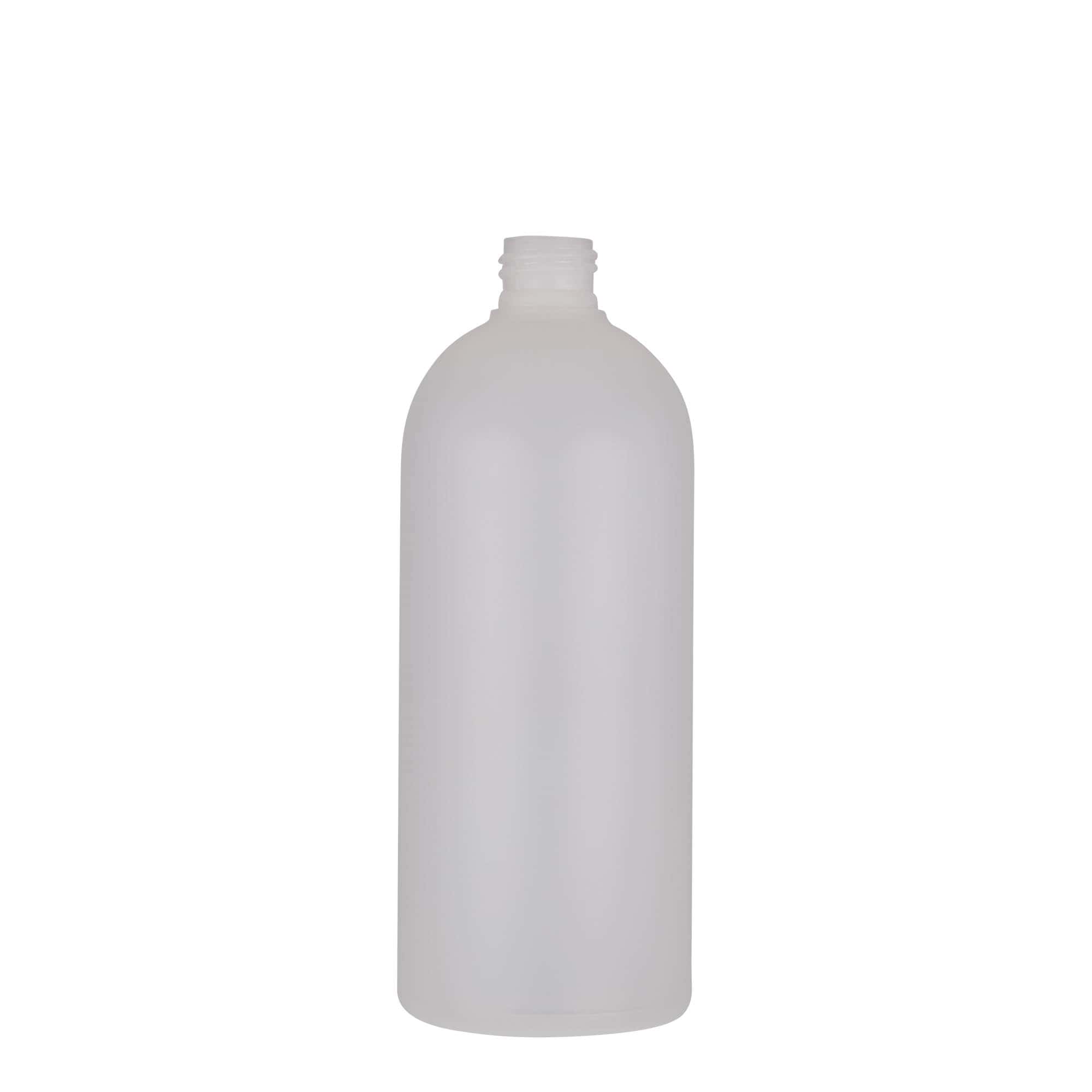 500 ml plastová láhev „Tuffy“, HDPE, přírodní, hrdlo: 24/410