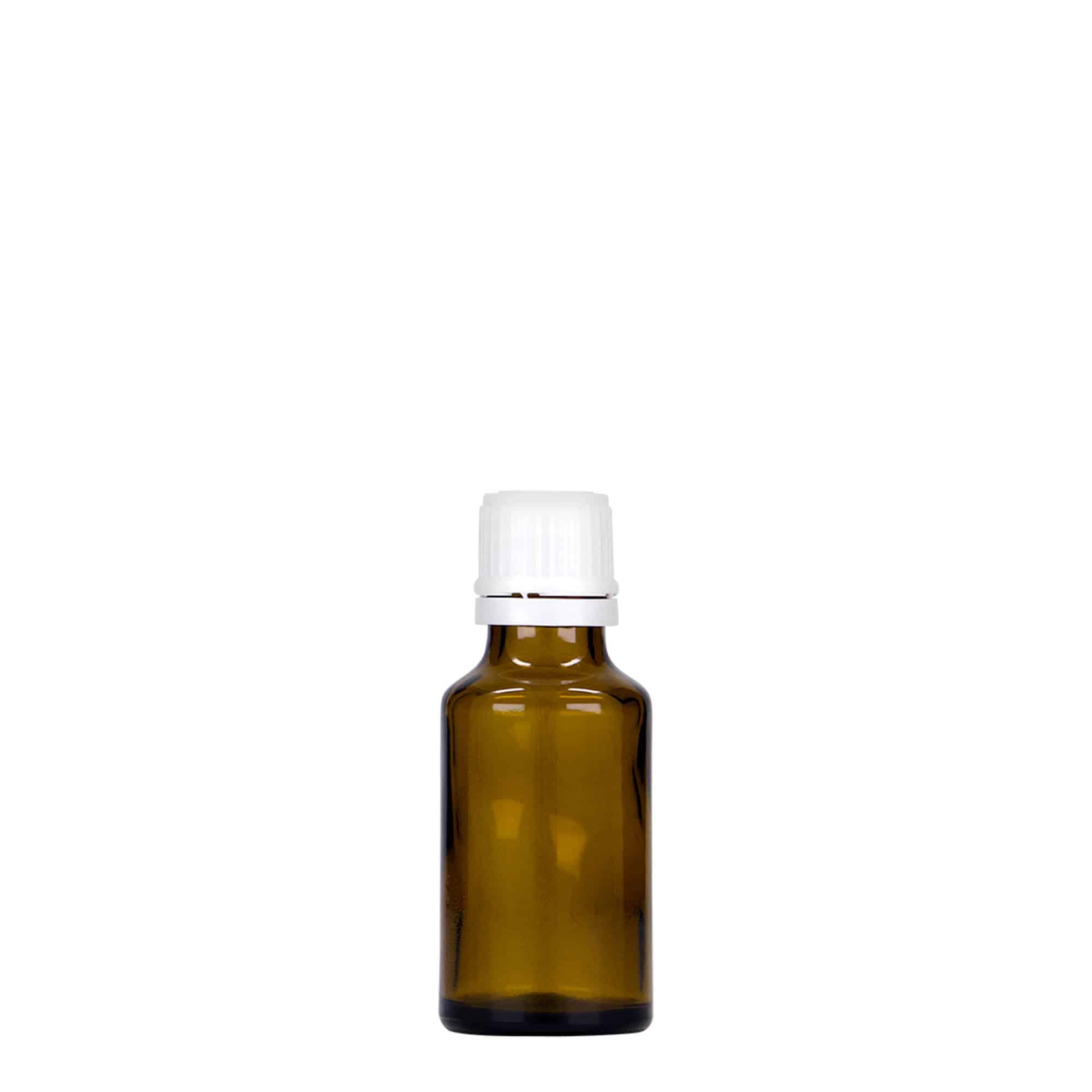25 ml lékovka, sklo, hnědá, hrdlo: DIN 18