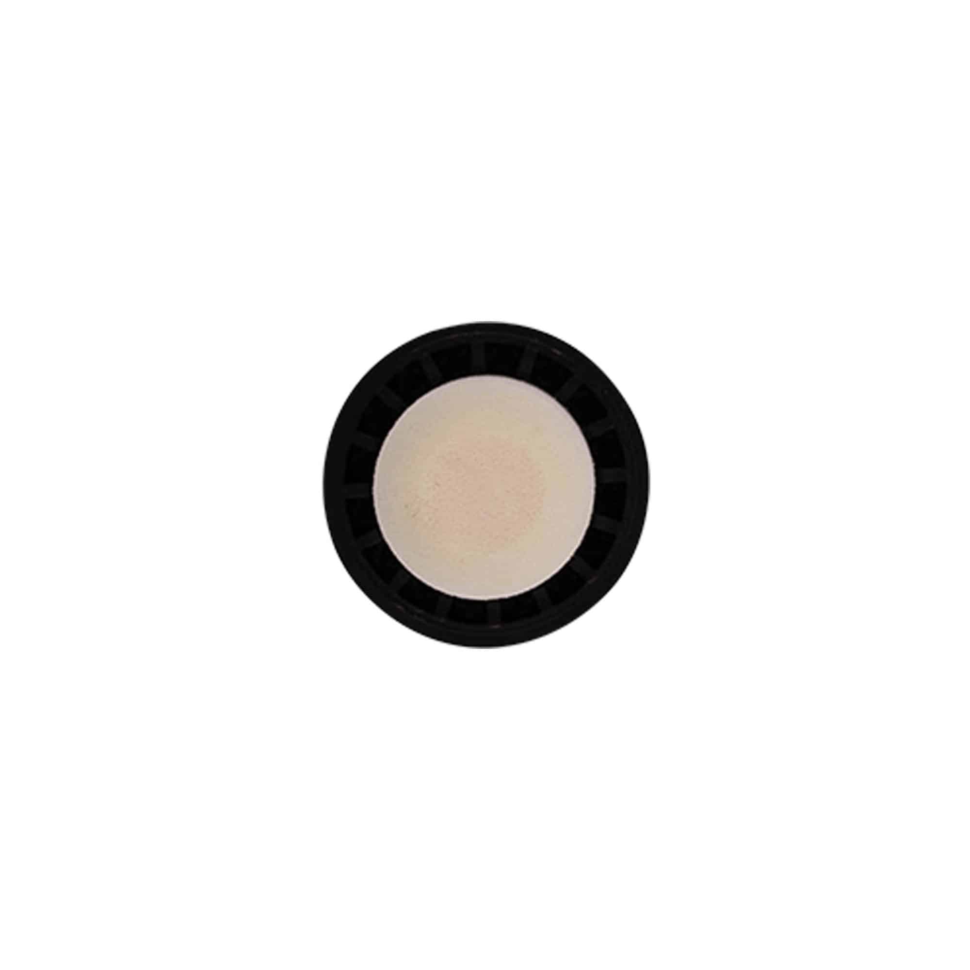 Rukojeťový korek 19 mm, plast, zlatý, pro hrdlo: korek