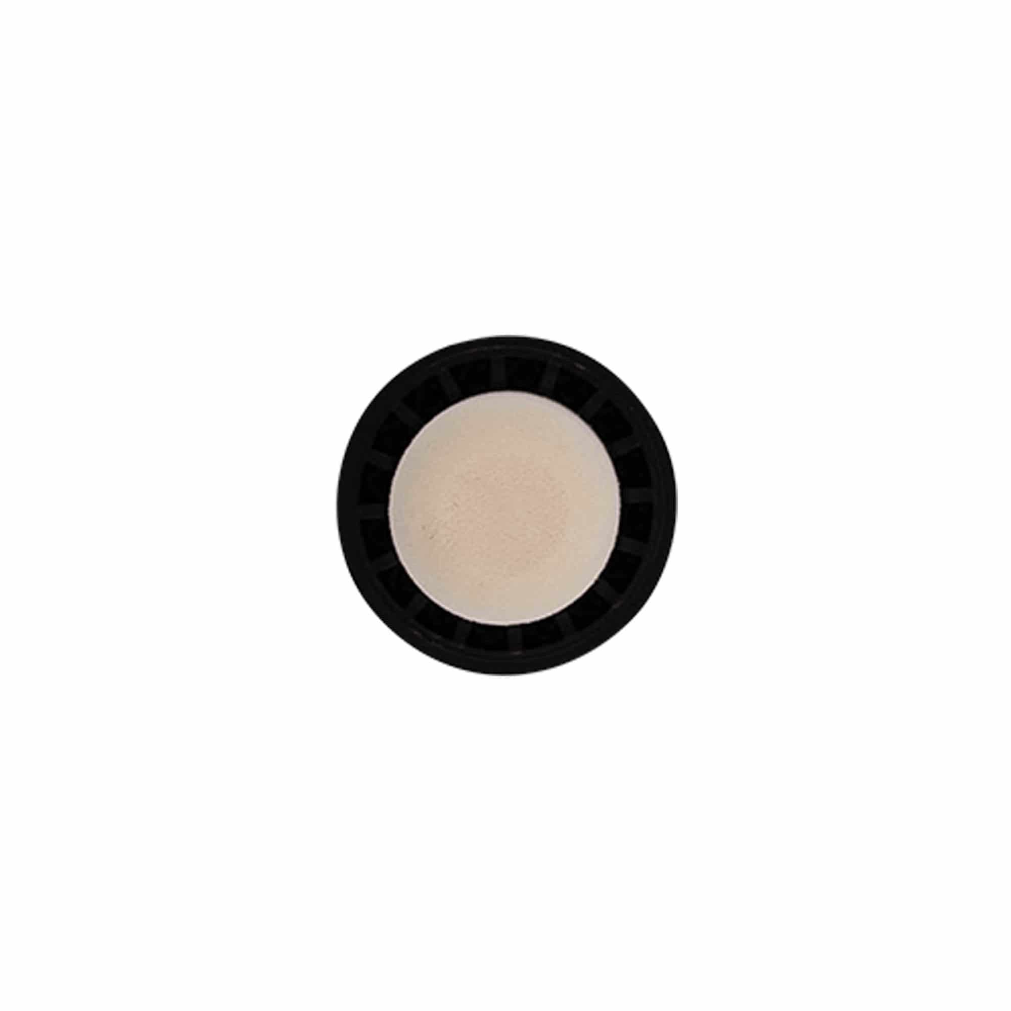 Rukojeťový korek 19 mm, plast, zlatý, pro hrdlo: korek