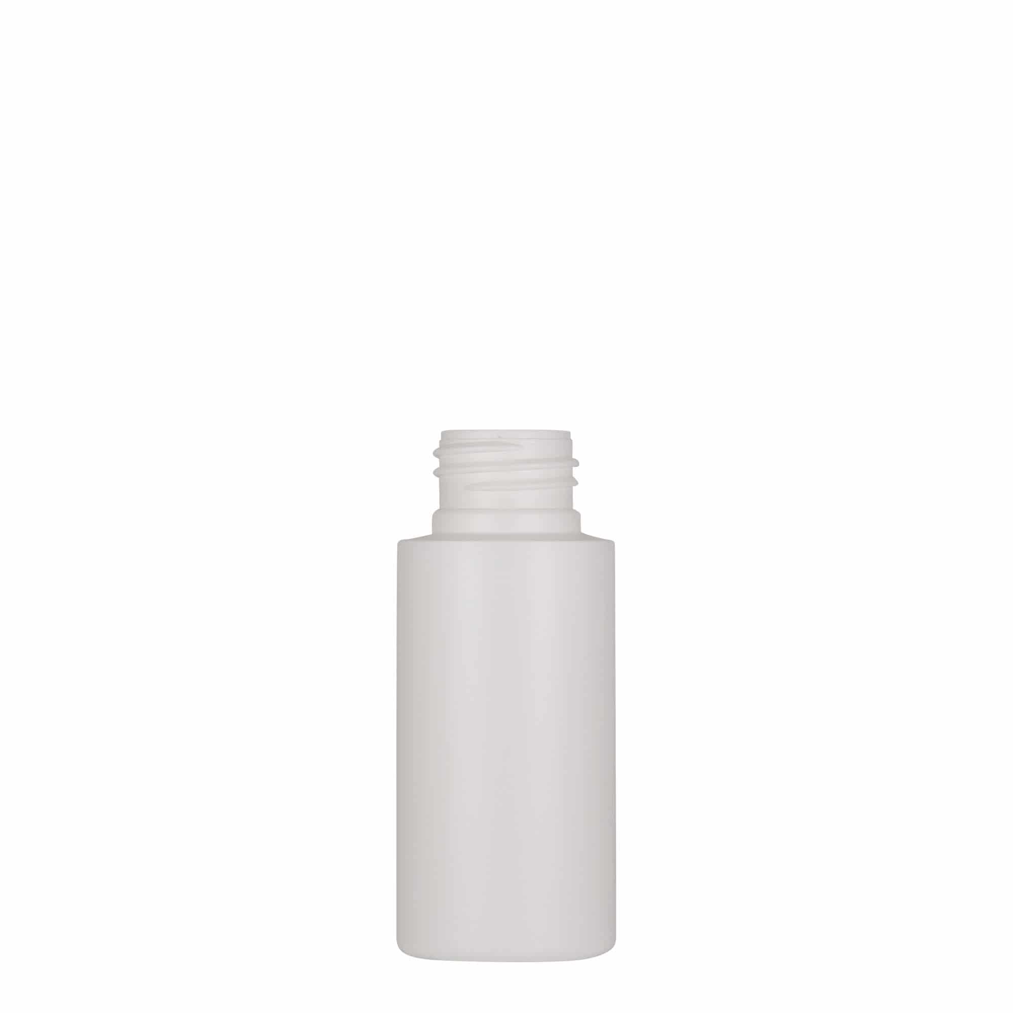 Plastová lahev 50 ml 'Pípa', Green HDPE, bílá, ústí: GPI 24/410