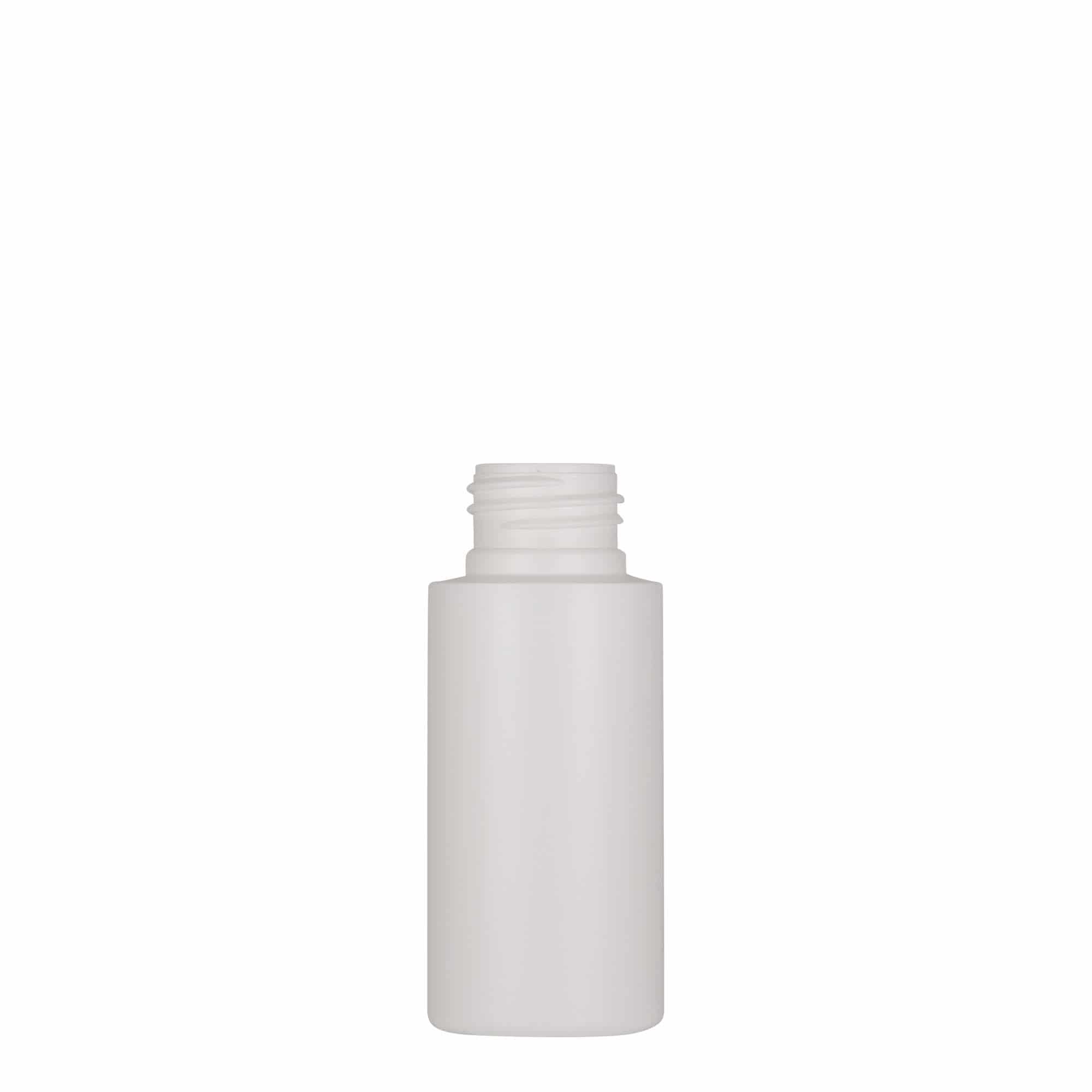 Plastová lahev 50 ml 'Pípa', Green HDPE, bílá, ústí: GPI 24/410 Plastová lahev 50 ml 'Pípa', Green HDPE, bílá, ústí: GPI 24/410