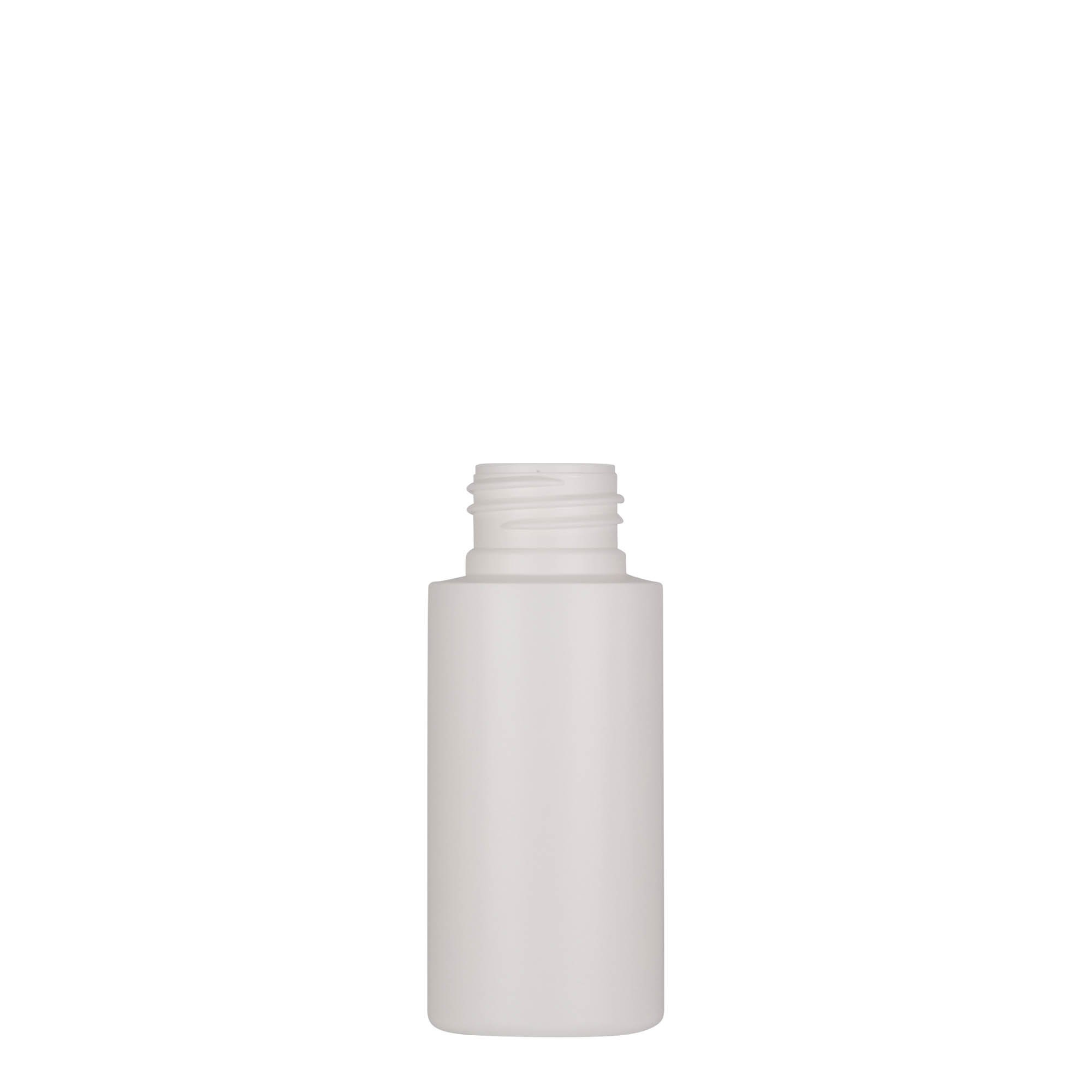 50 ml plastová lahvička 'Pipe', zelený HDPE, bílá, hrdlo: 24/410 50 ml plastová lahvička 'Pipe', zelený HDPE, bílá, hrdlo: 24/410